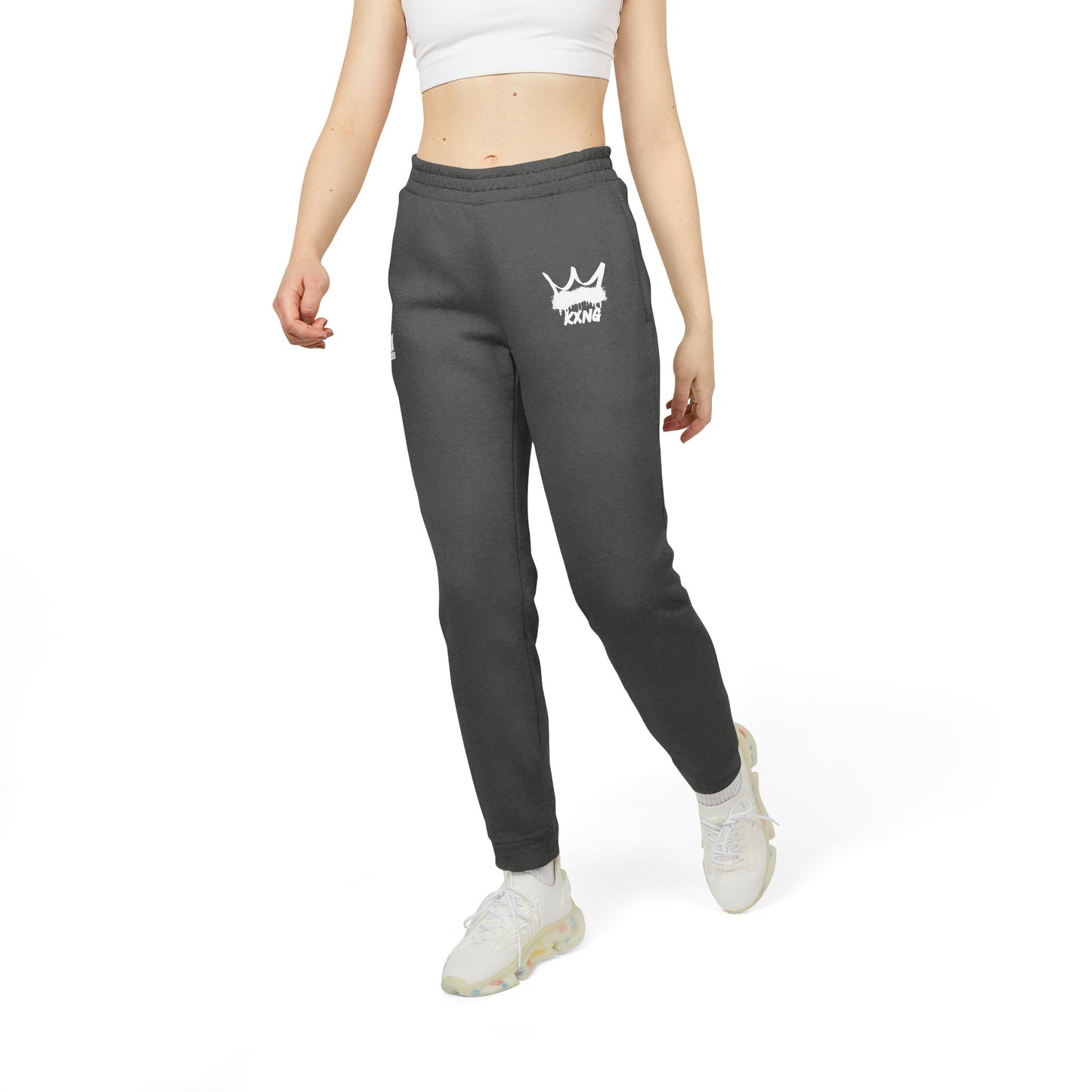 KXNG Fleece-Lined Adidas Joggers – Bold Faith, Ultimate Comfort
