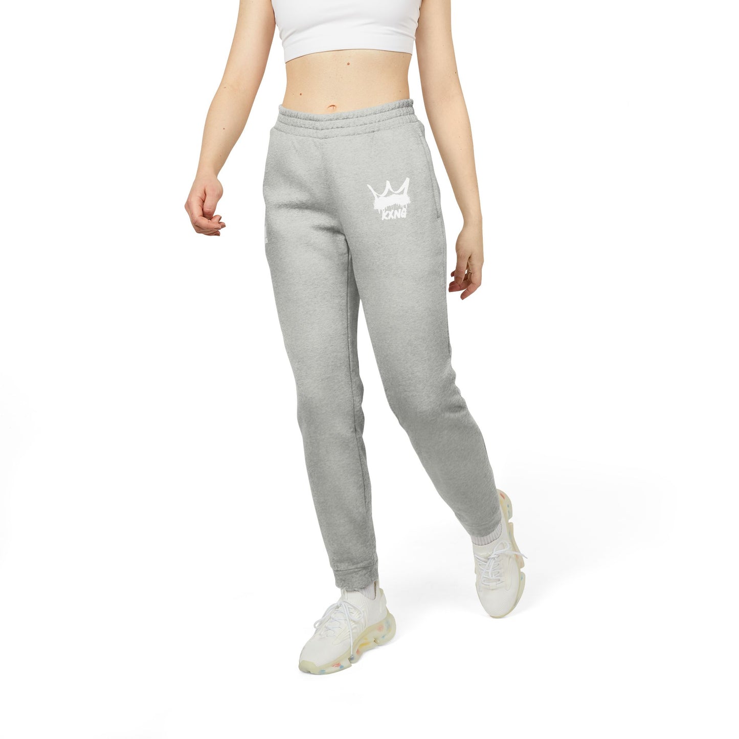 KXNG Fleece-Lined Adidas Joggers – Bold Faith, Ultimate Comfort
