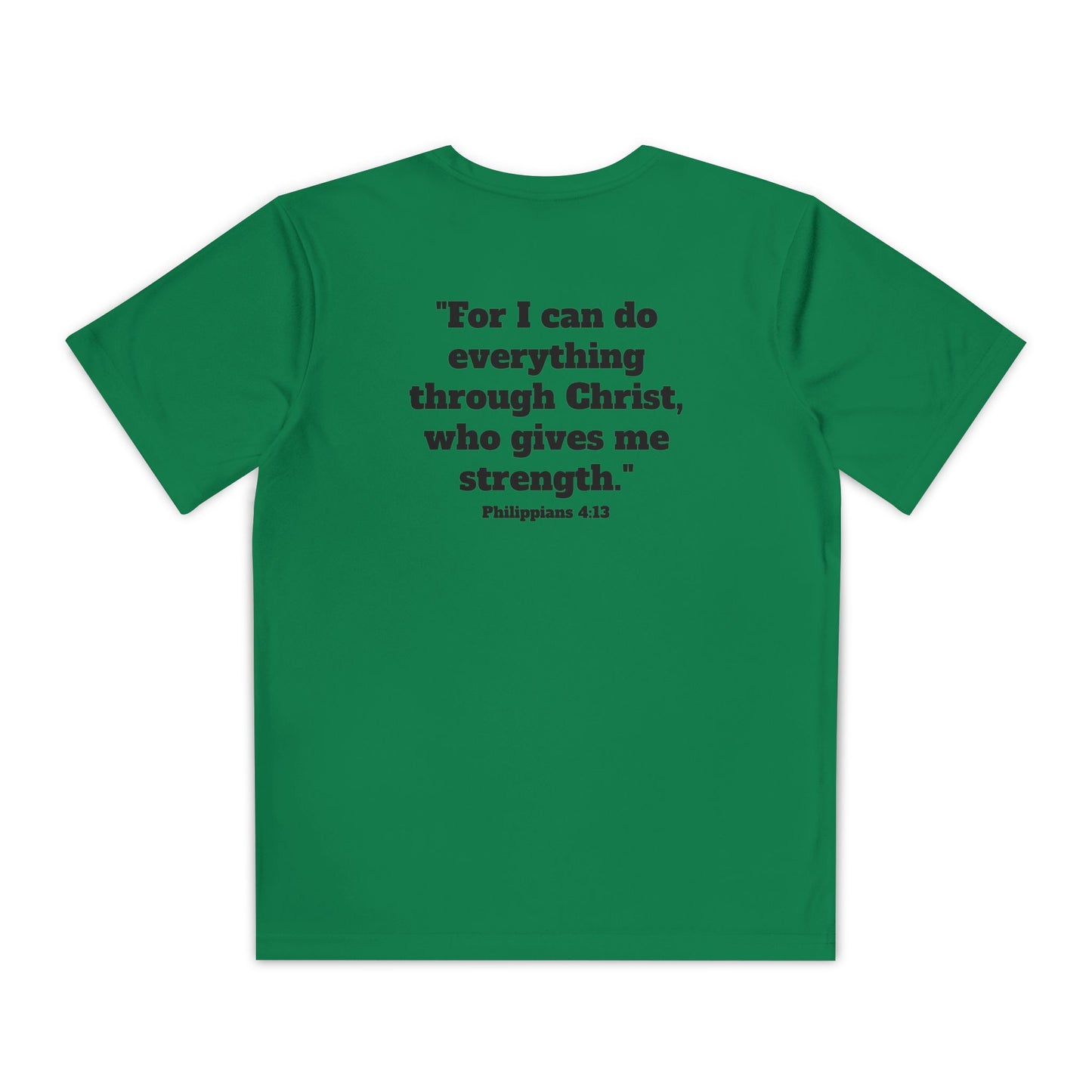 Youth KXNG Logo Tee – Philippians 4:13 | Strength in Faith