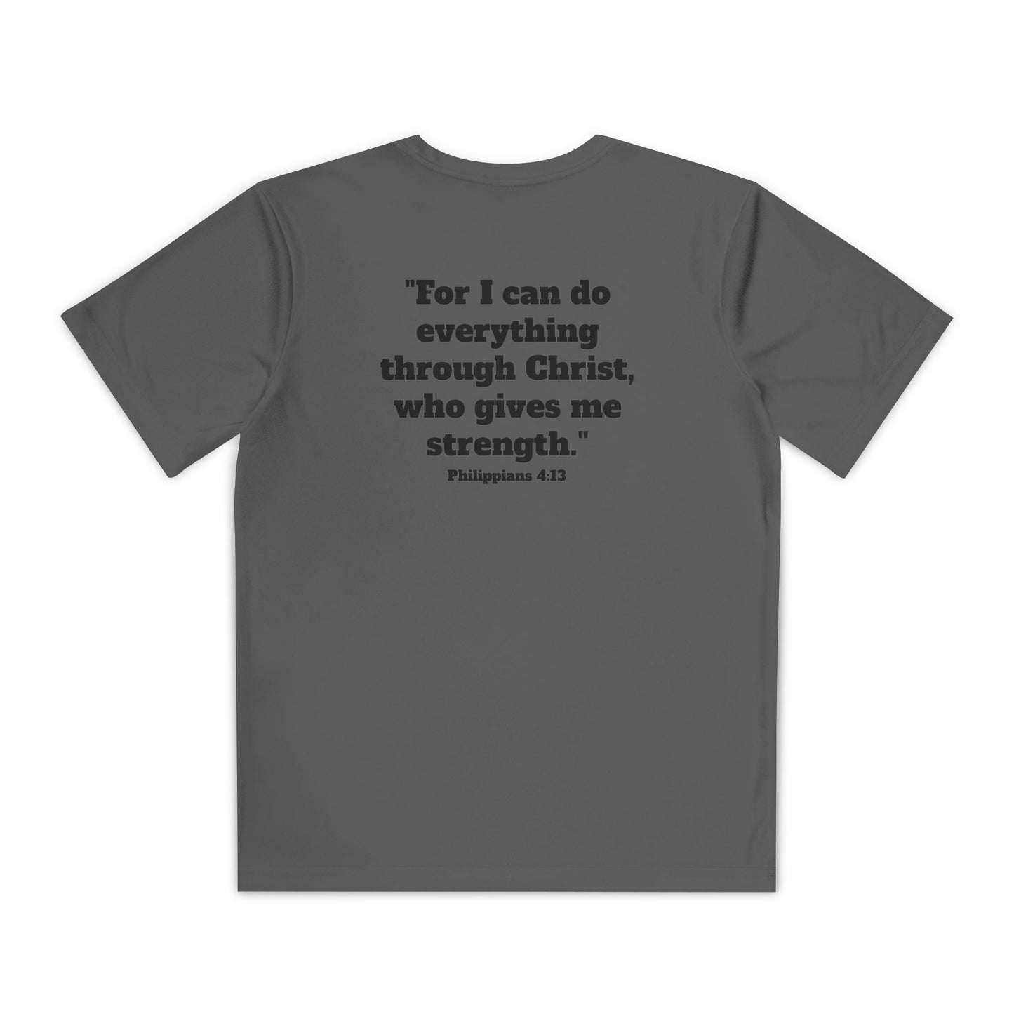 Youth KXNG Logo Tee – Philippians 4:13 | Strength in Faith