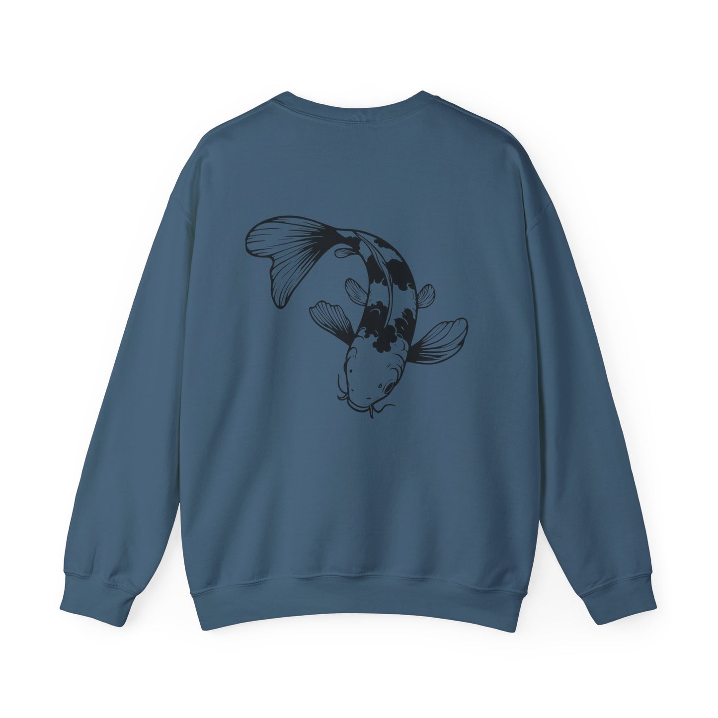 Koi Fish Sweatshirt - 'O'fishally Retired' Crewneck Cotton Sweatshirt