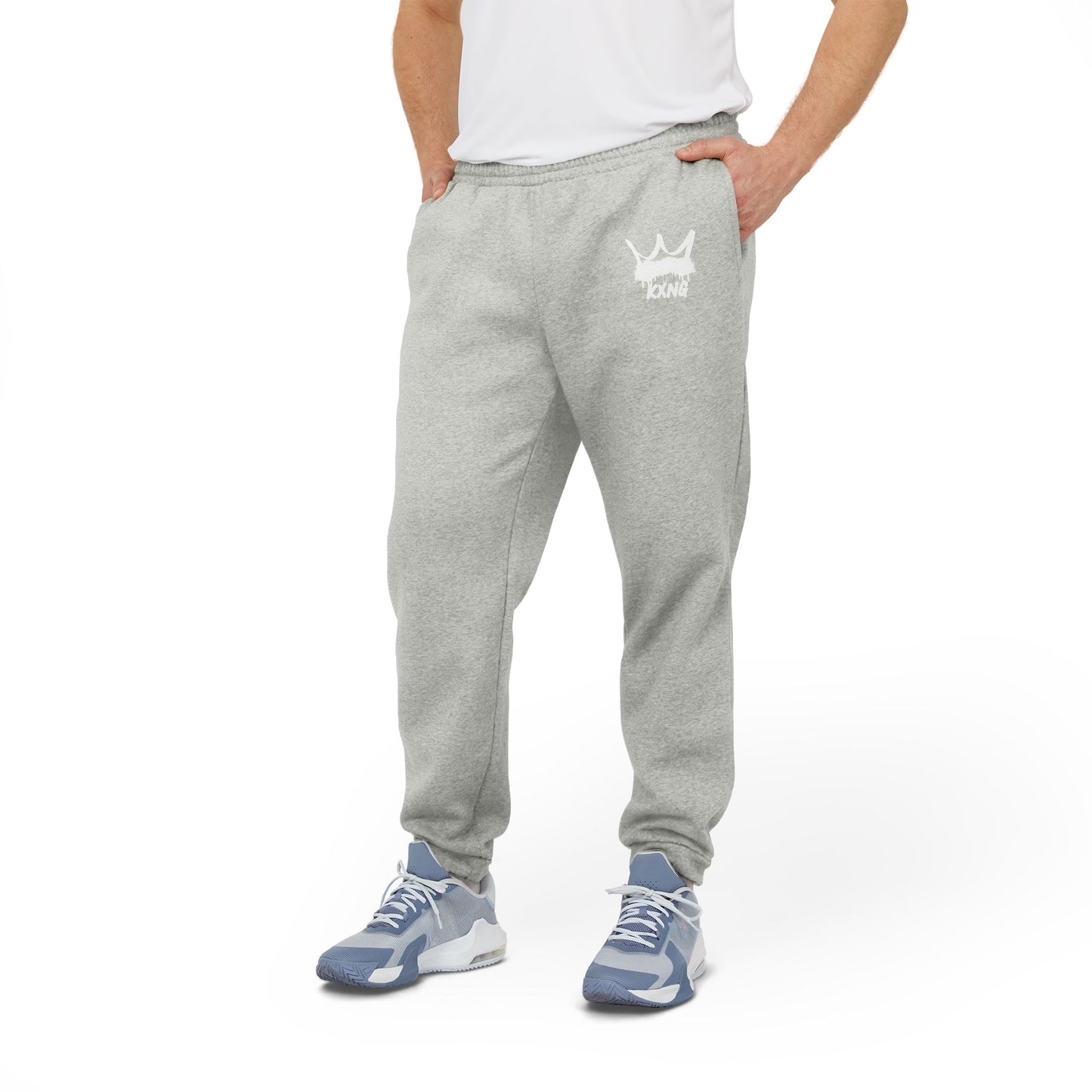 KXNG Fleece-Lined Adidas Joggers – Bold Faith, Ultimate Comfort