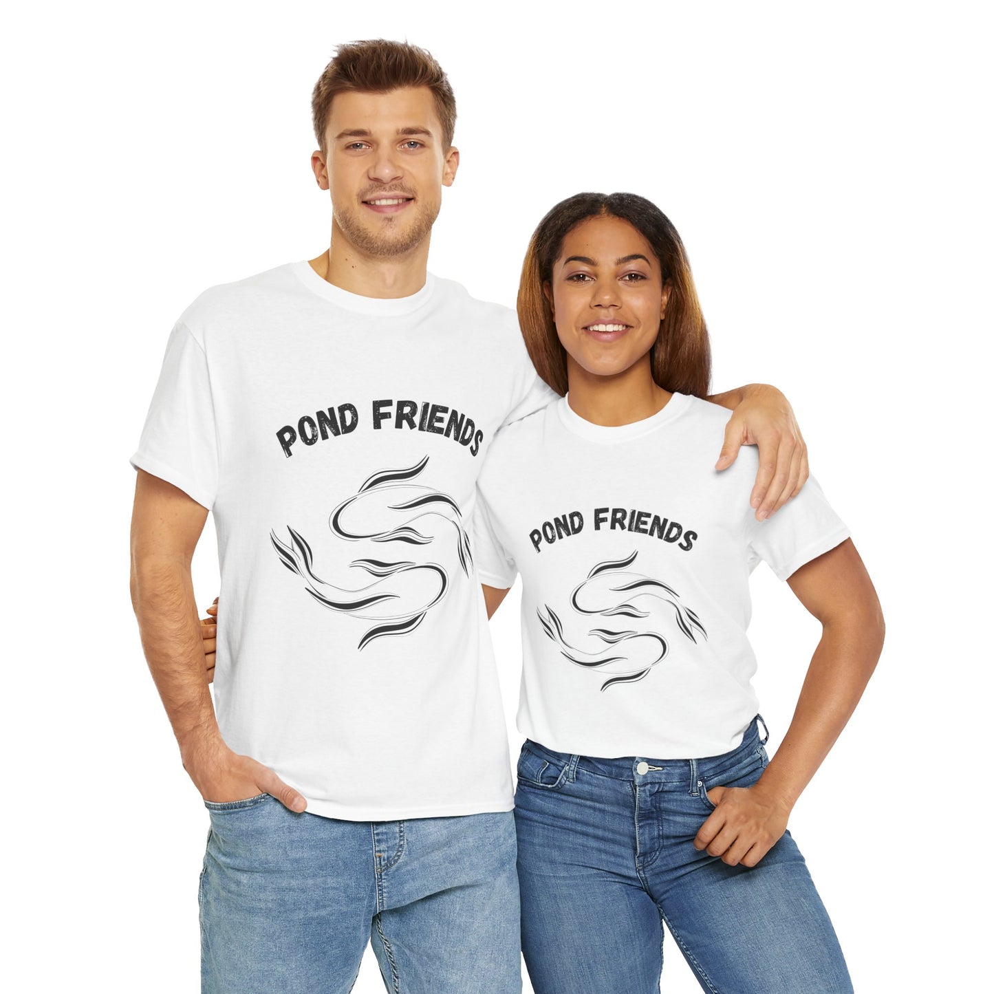 "Pond Friends" Koi Fish Graphic Unisex Tee