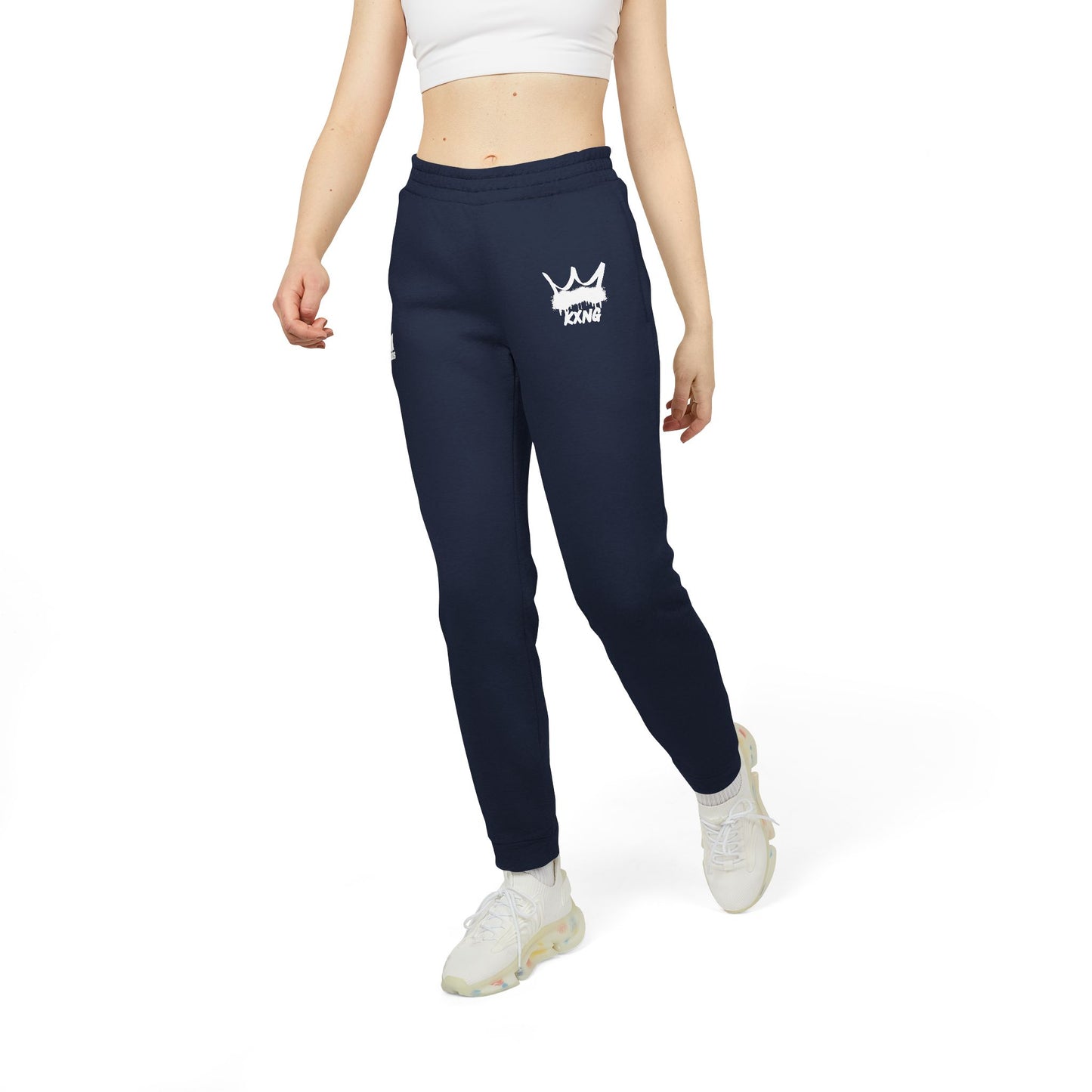 KXNG Fleece-Lined Adidas Joggers – Bold Faith, Ultimate Comfort