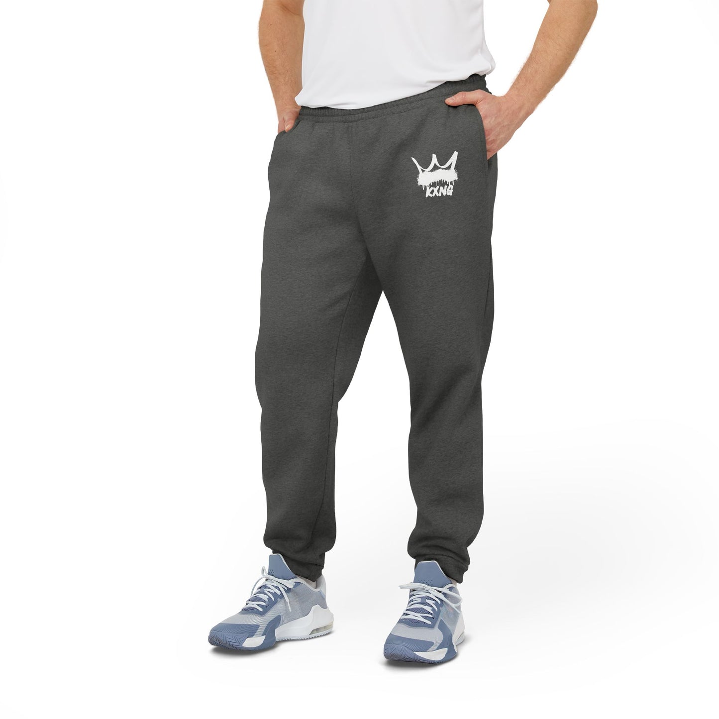 KXNG Fleece-Lined Adidas Joggers – Bold Faith, Ultimate Comfort
