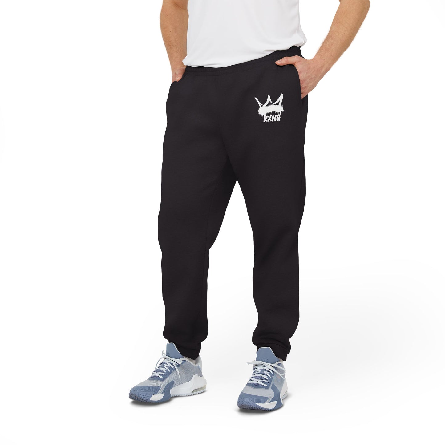 KXNG Fleece-Lined Adidas Joggers – Bold Faith, Ultimate Comfort