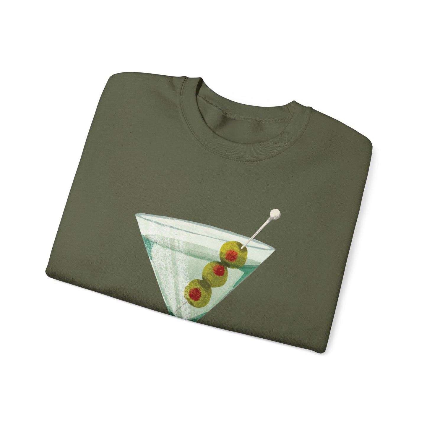 "Let's Get Dirty" Dirty Martini Graphic Crewneck Sweatshirt