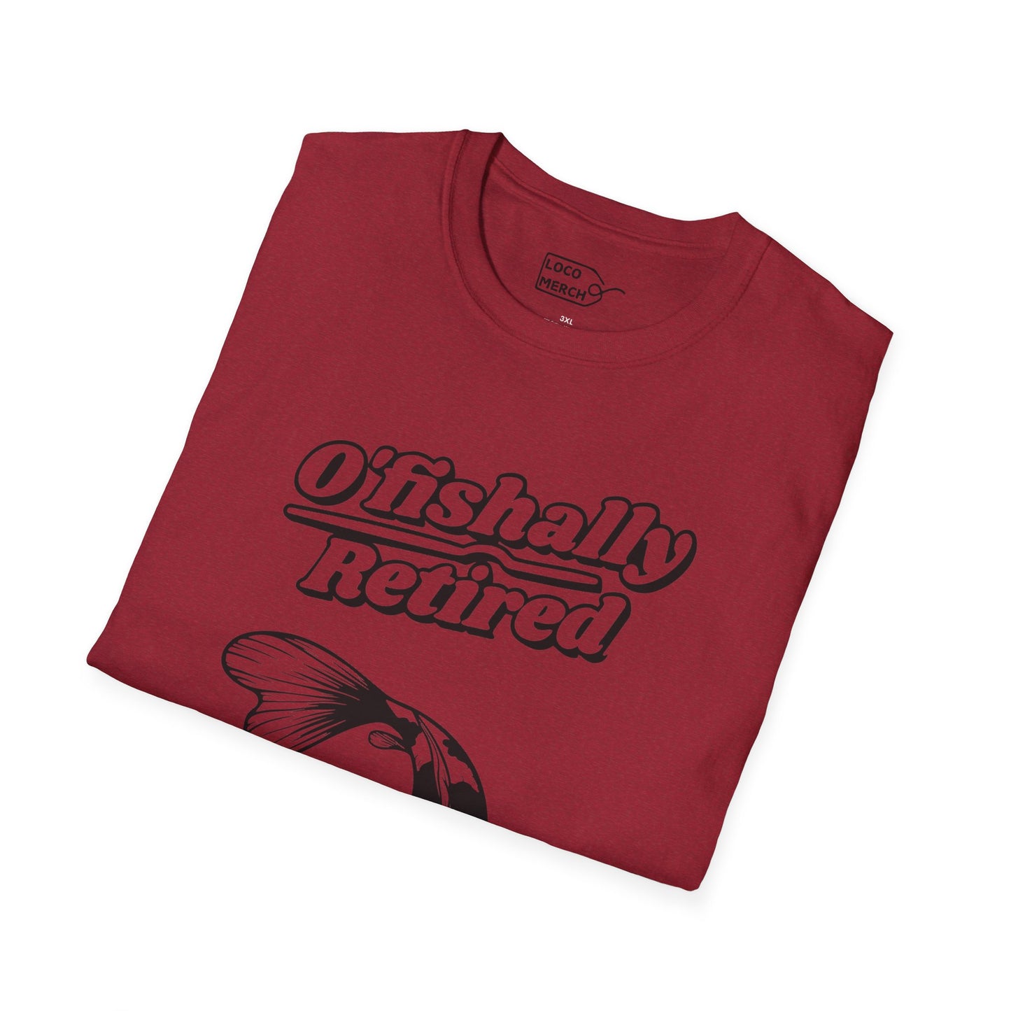 "O'Fishally Retired" Koi Fish Graphic Unisex Tee