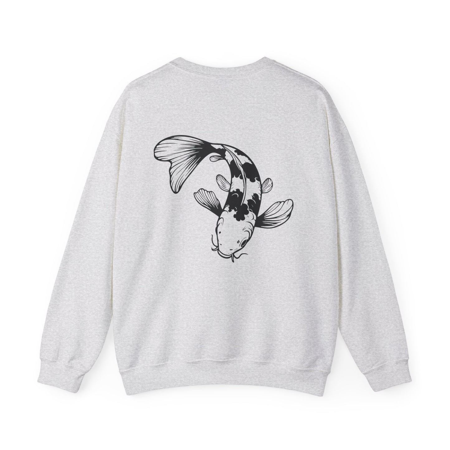 Koi Fish Sweatshirt - 'O'fishally Retired' Crewneck Cotton Sweatshirt