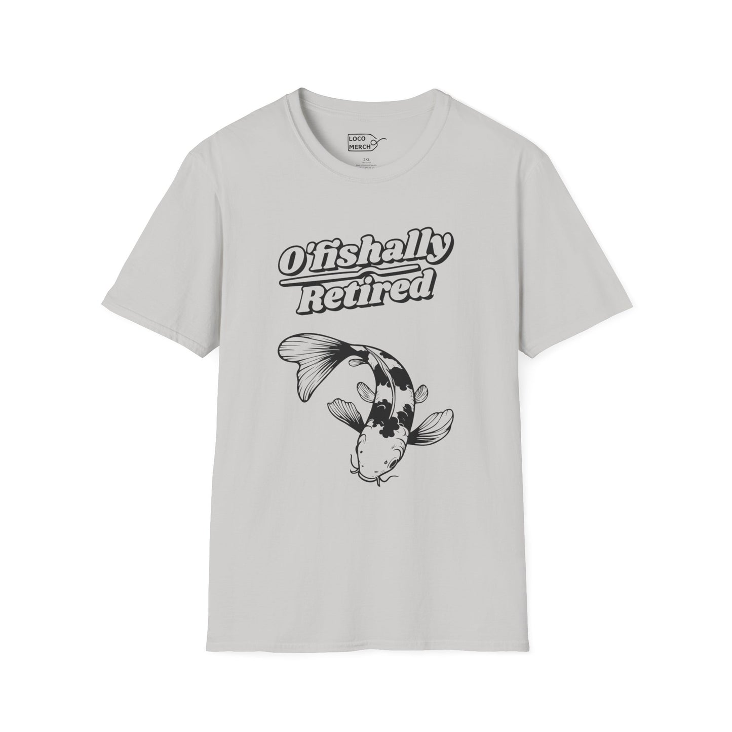 "O'Fishally Retired" Koi Fish Graphic Unisex Tee