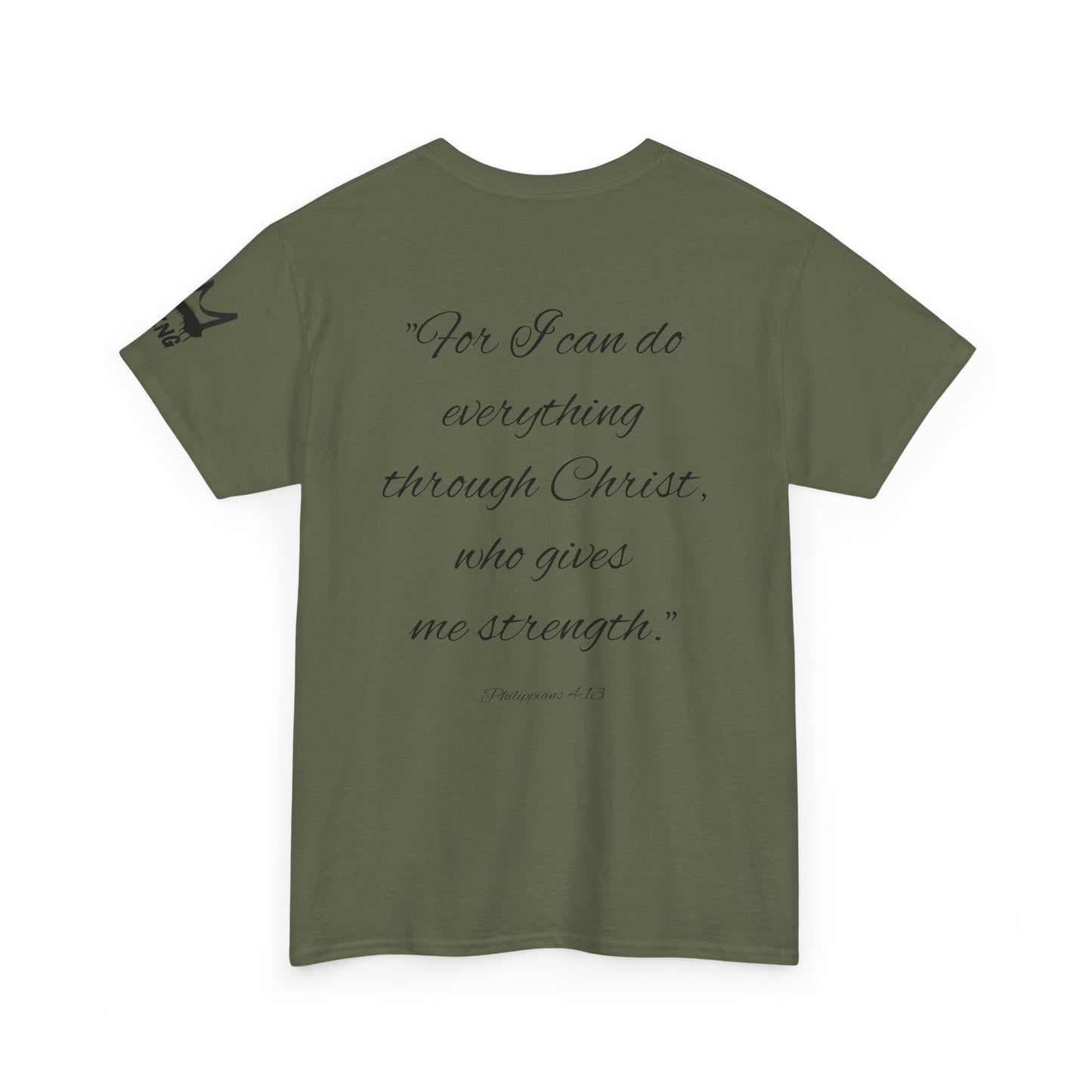KXNG Logo Tee – Philippians 4:13 | Strength in Faith