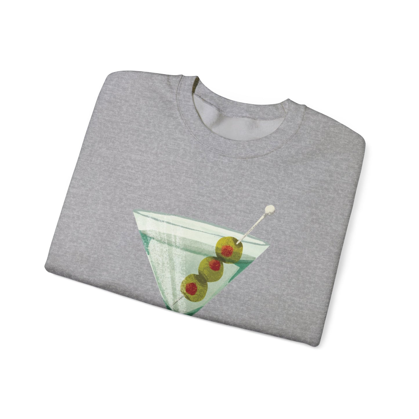 "Let's Get Dirty" Dirty Martini Graphic Crewneck Sweatshirt
