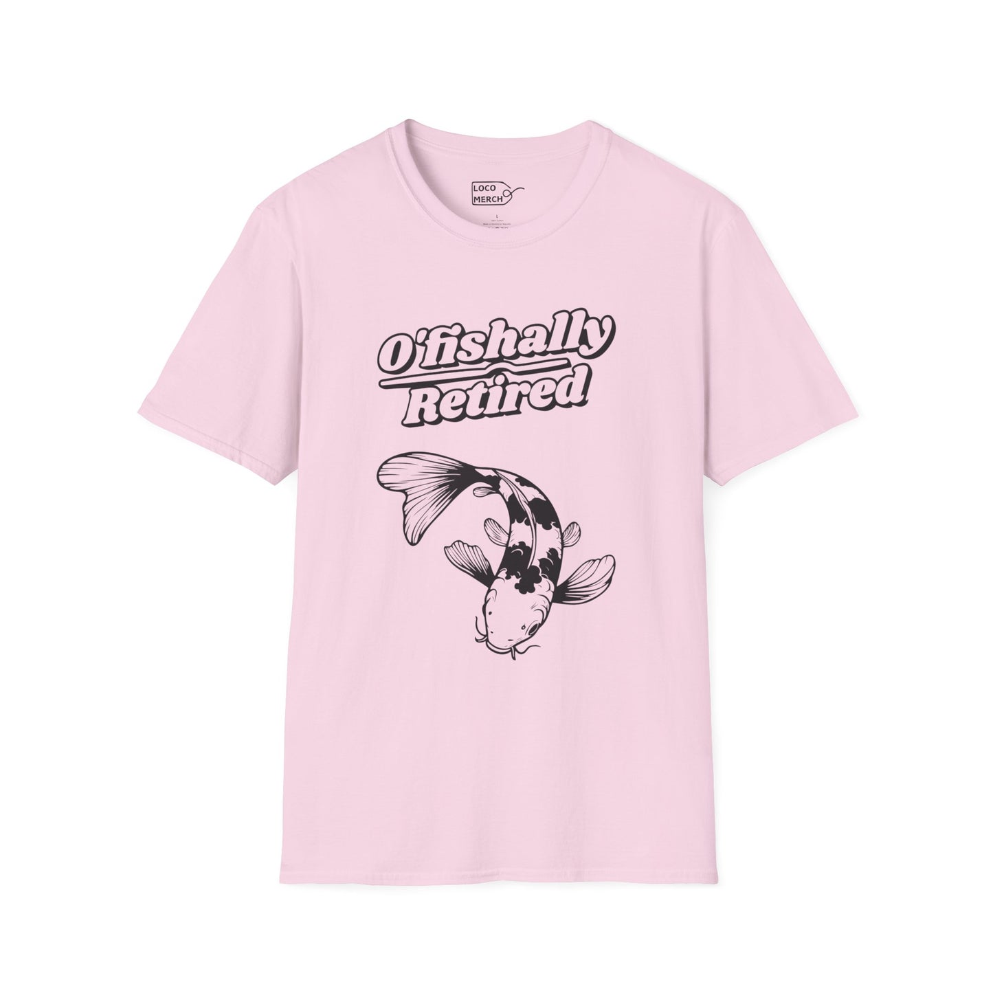 "O'Fishally Retired" Koi Fish Graphic Unisex Tee