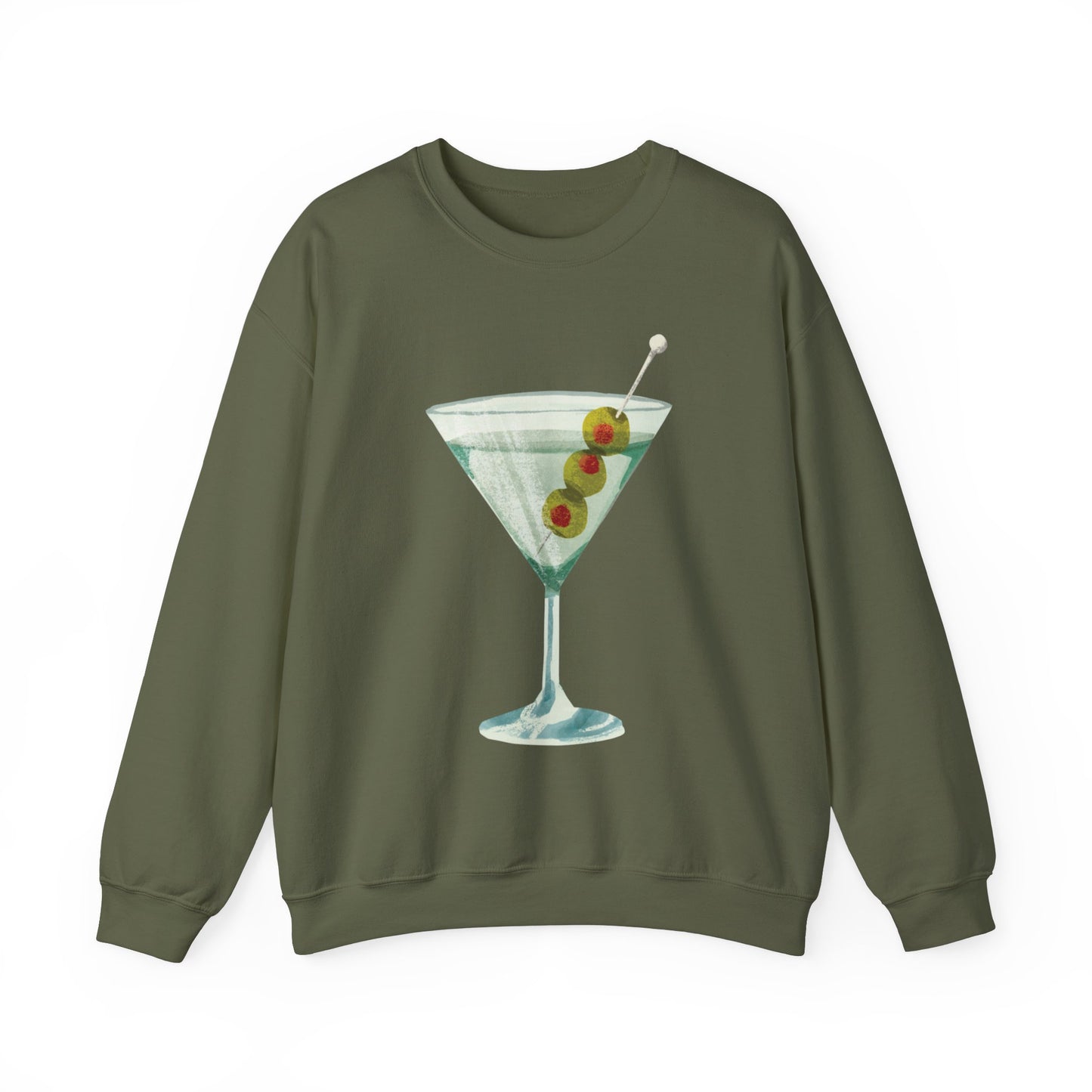 "Let's Get Dirty" Dirty Martini Graphic Crewneck Sweatshirt