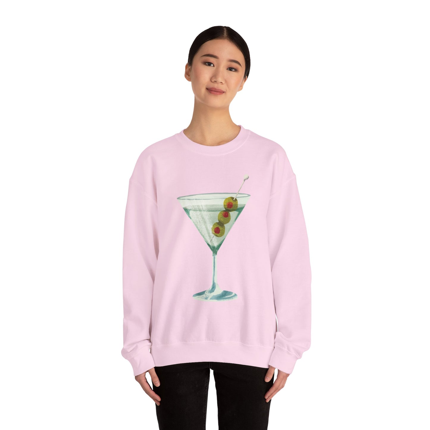 "Let's Get Dirty" Dirty Martini Graphic Crewneck Sweatshirt