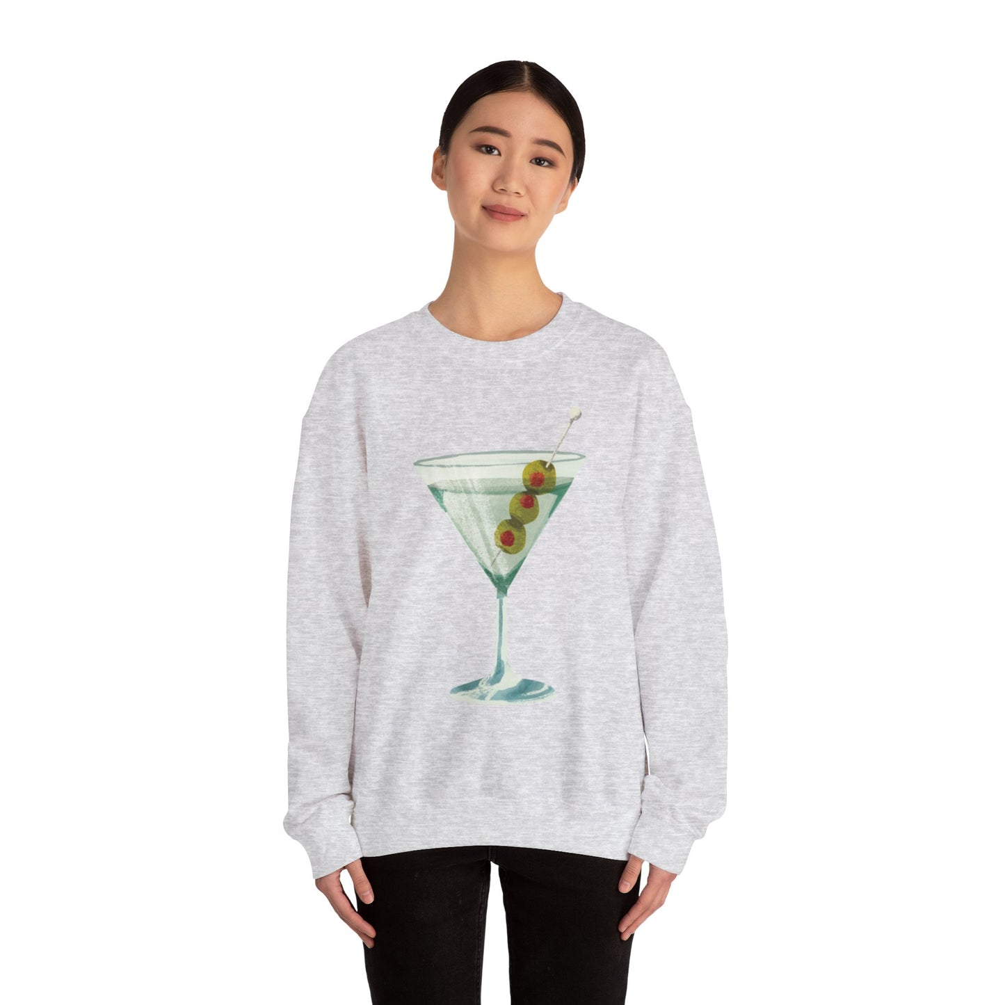 "Let's Get Dirty" Dirty Martini Graphic Crewneck Sweatshirt