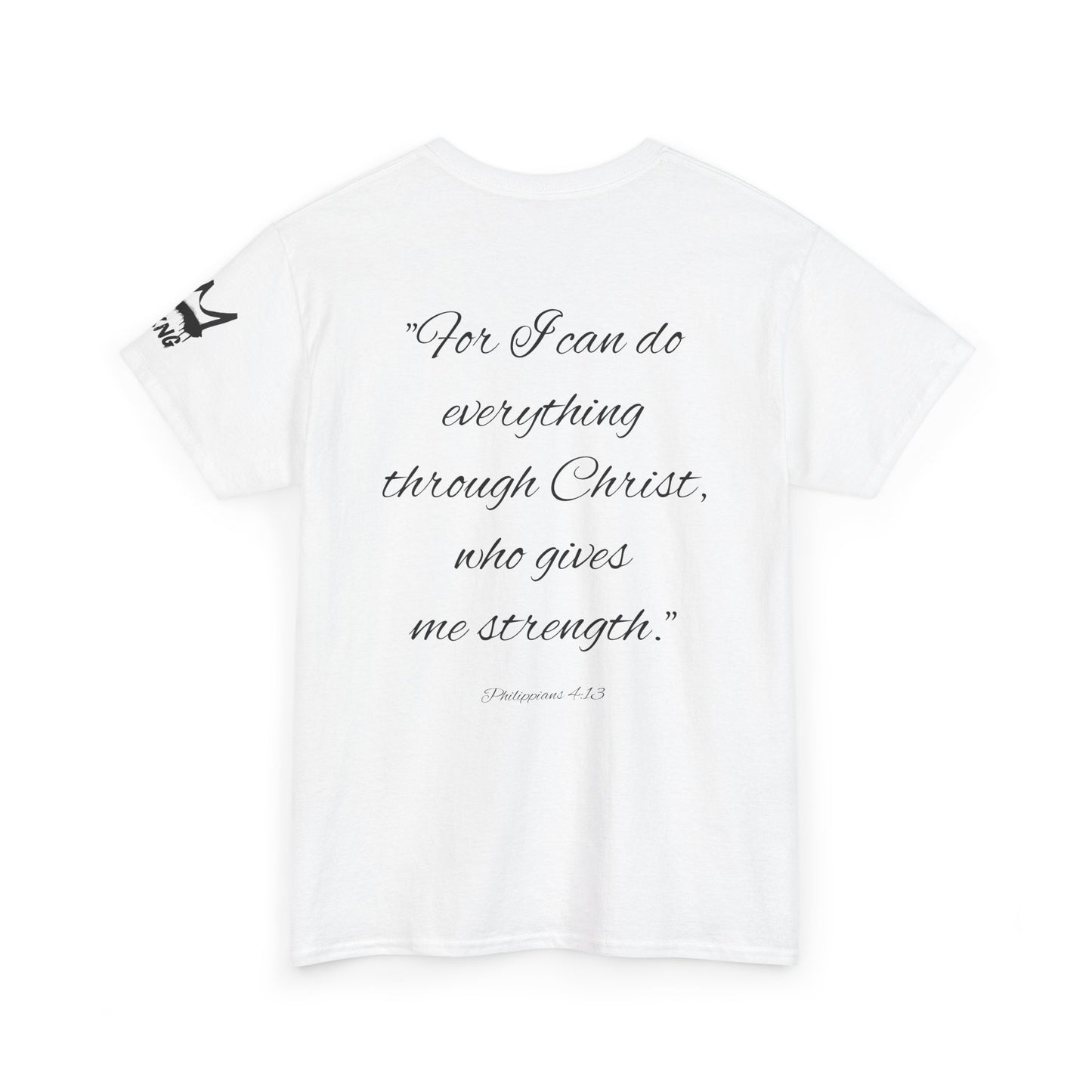 KXNG Logo Tee – Philippians 4:13 | Strength in Faith