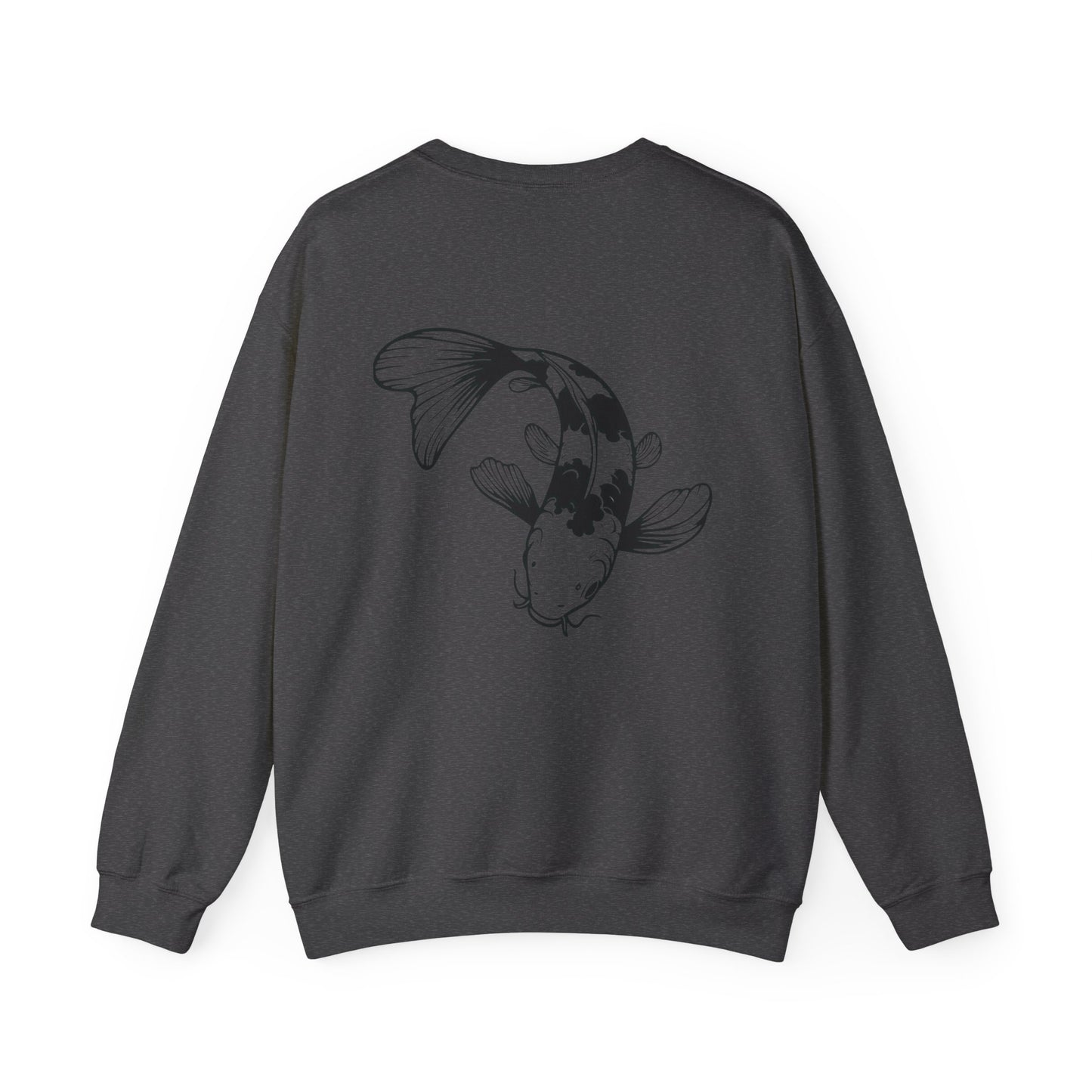 Koi Fish Sweatshirt - 'O'fishally Retired' Crewneck Cotton Sweatshirt