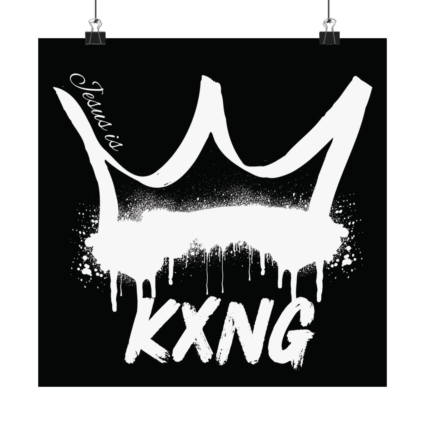 Jesus is KXNG Matte Poster