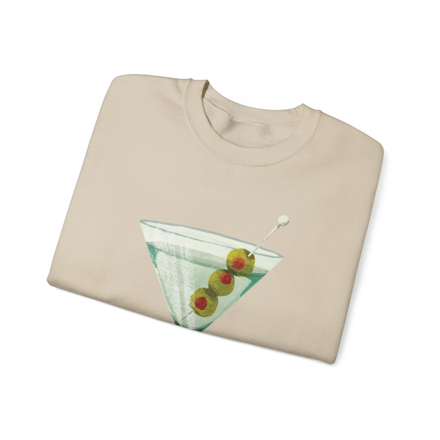 "Let's Get Dirty" Dirty Martini Graphic Crewneck Sweatshirt