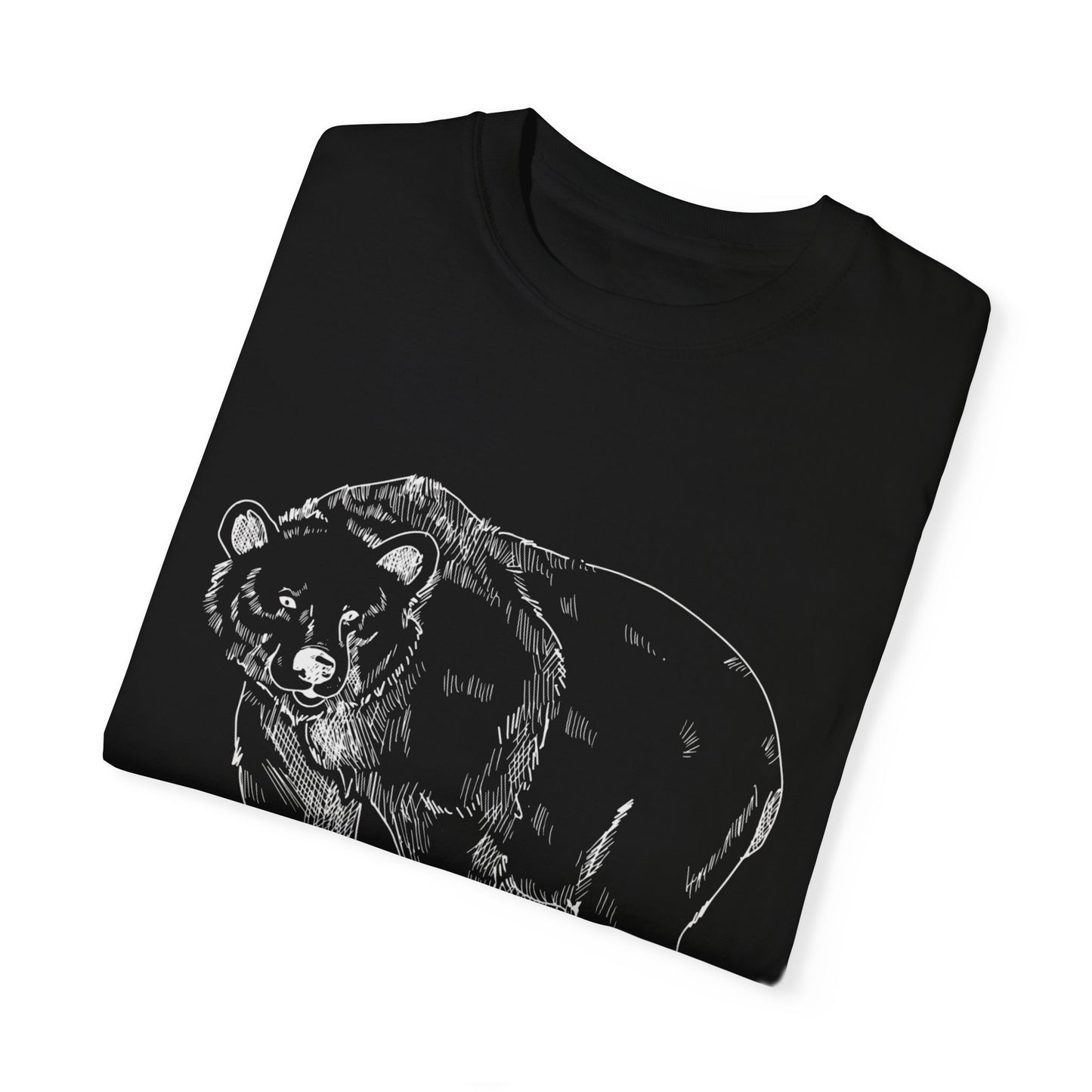 Sapphire, NC Bear Graphic T-Shirt - Unisex Garment-Dyed Tee for Nature Lovers