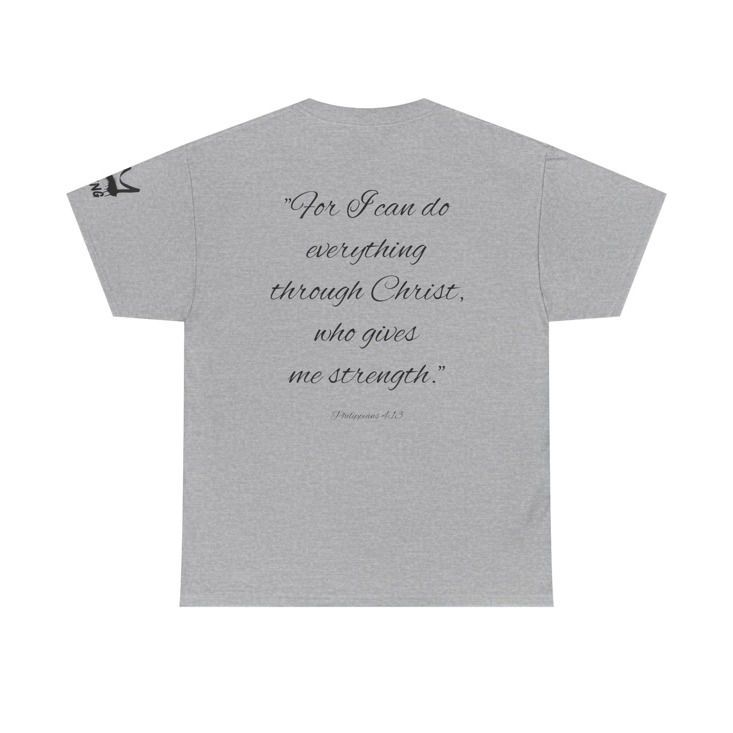 KXNG Logo Tee – Philippians 4:13 | Strength in Faith