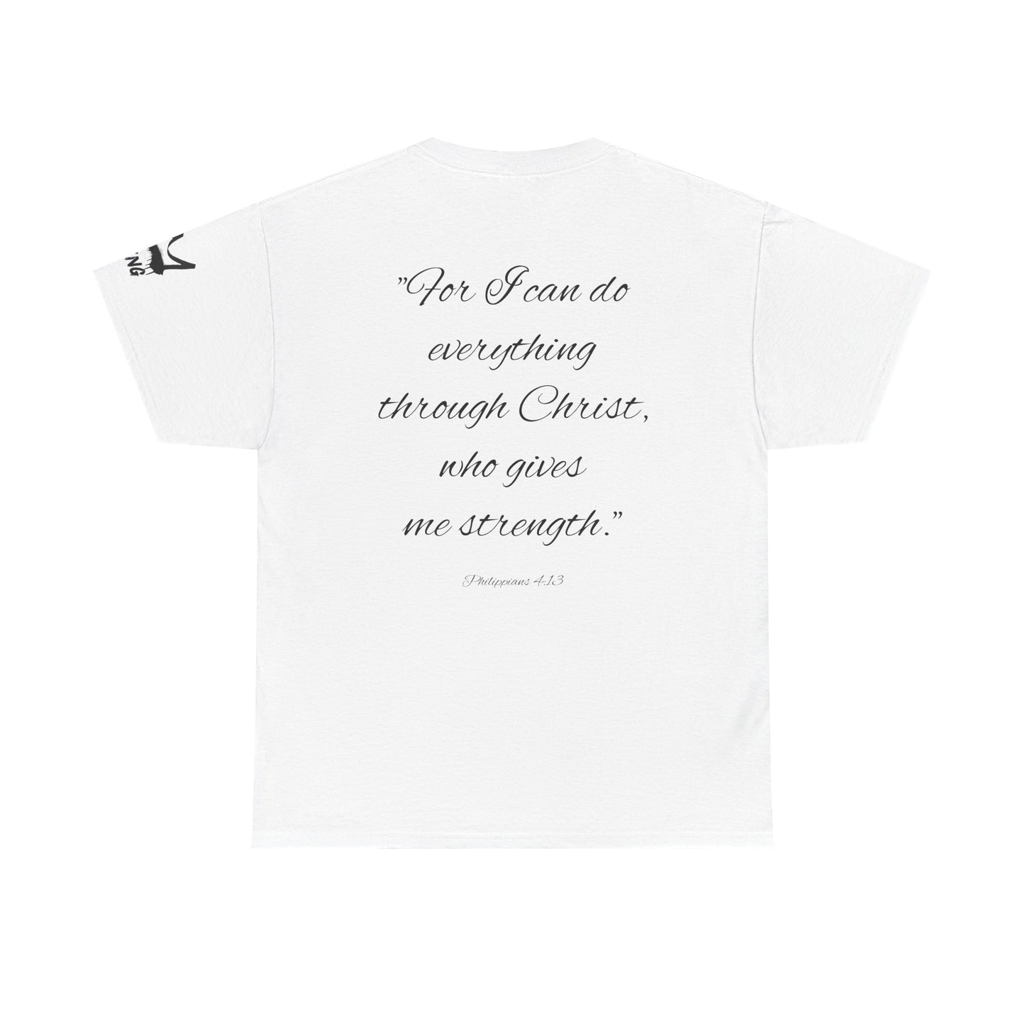 KXNG Logo Tee – Philippians 4:13 | Strength in Faith