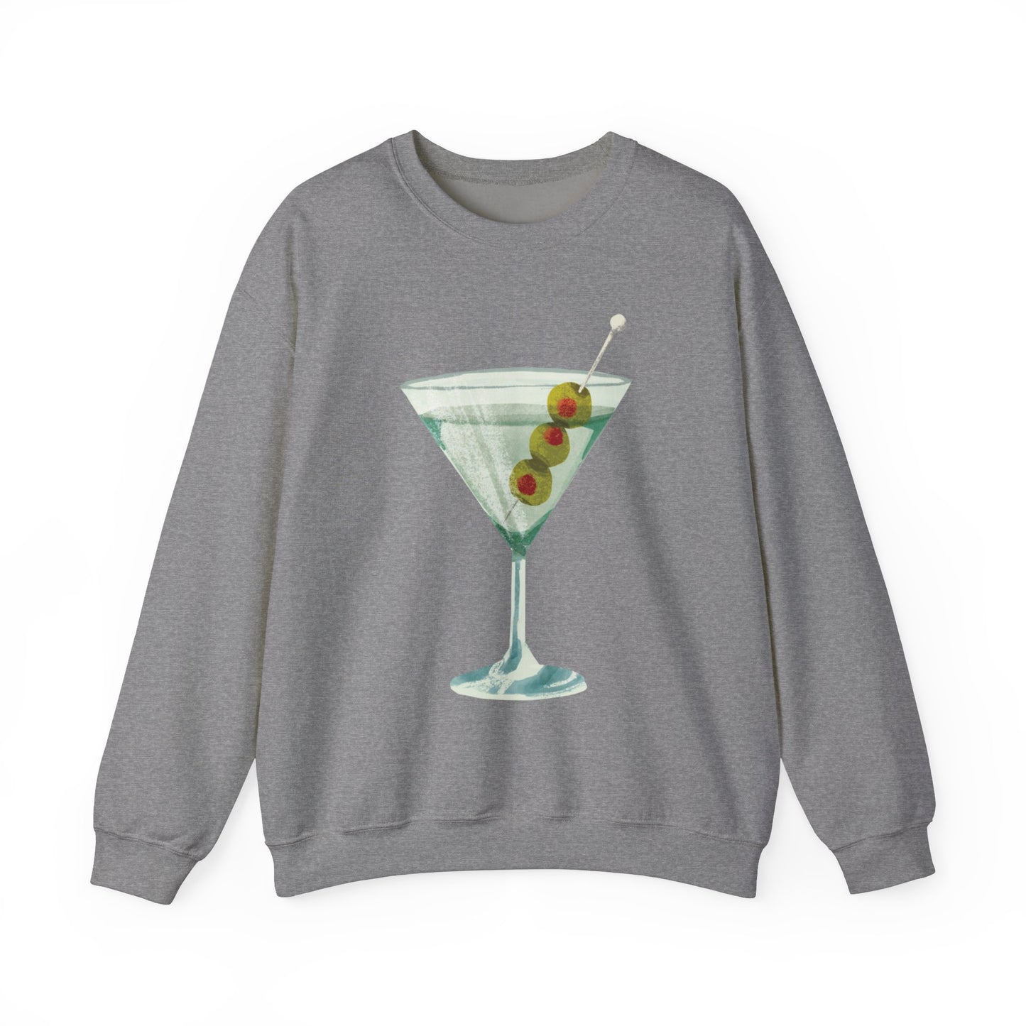 "Let's Get Dirty" Dirty Martini Graphic Crewneck Sweatshirt