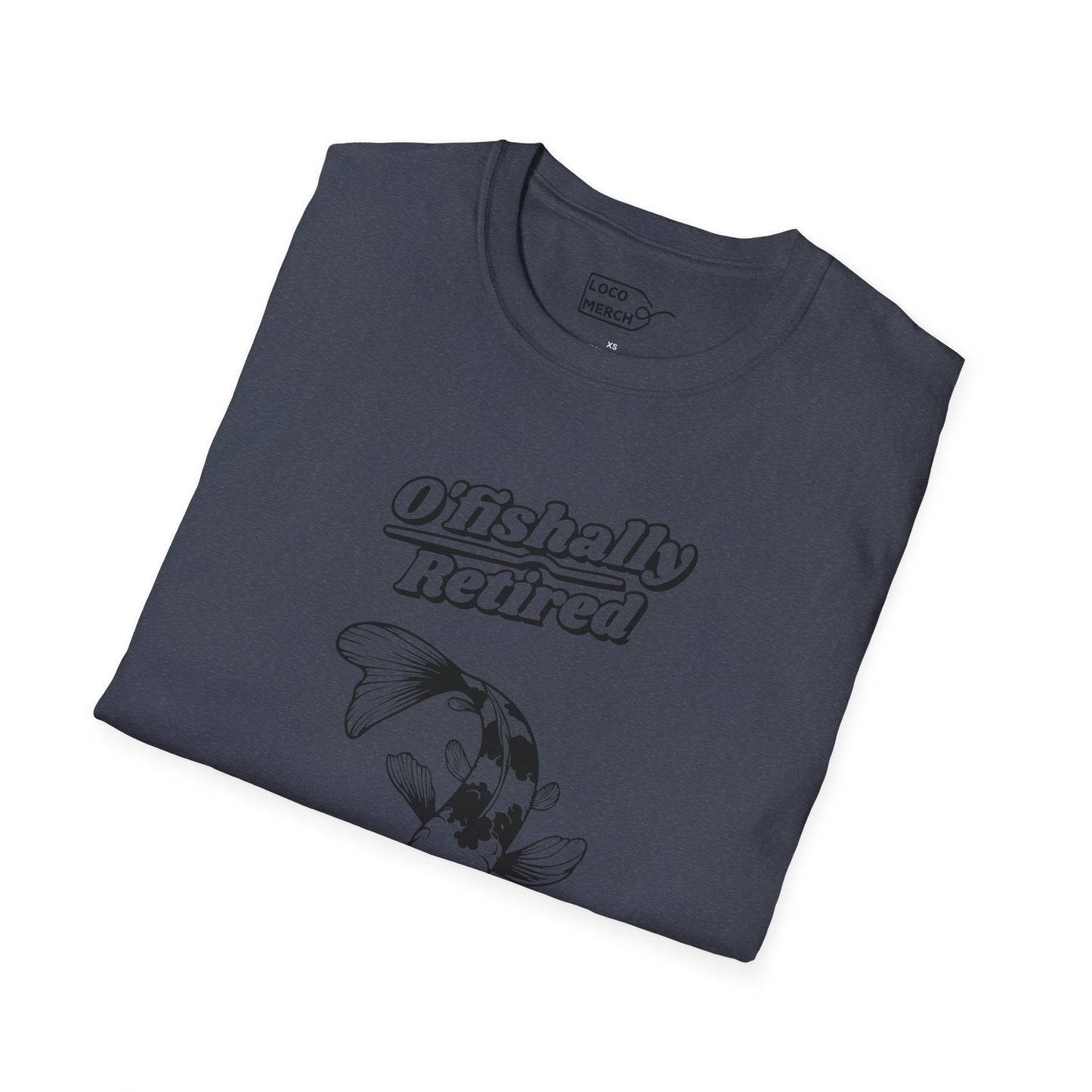 "O'Fishally Retired" Koi Fish Graphic Unisex Tee