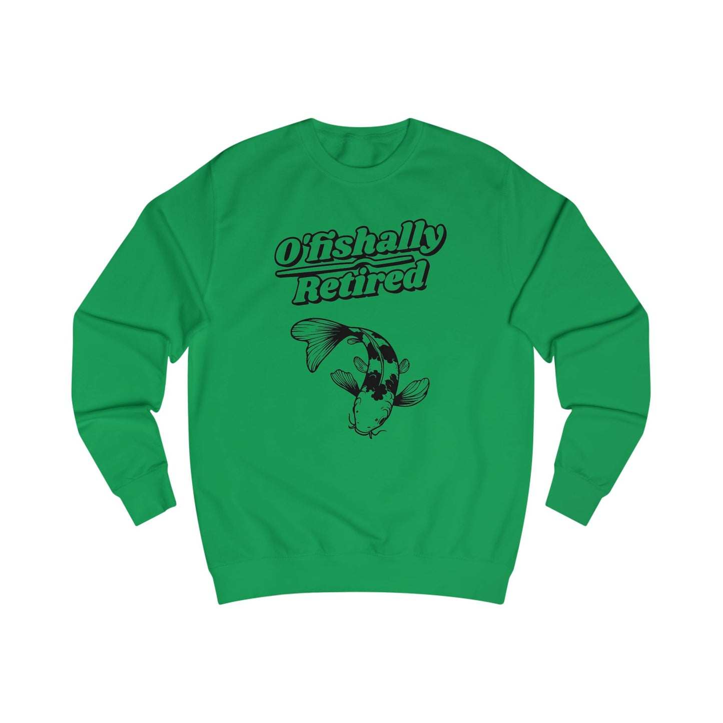 Men's 'O'fishally Retired' Crewneck Cotton Sweatshirt