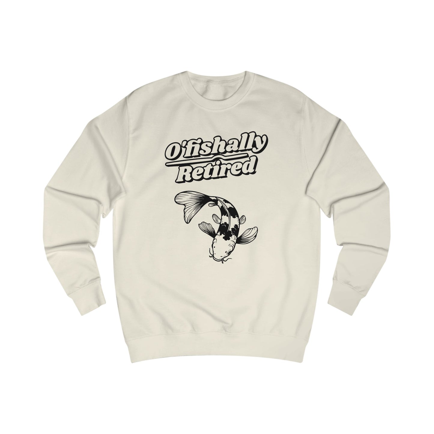 Men's 'O'fishally Retired' Crewneck Cotton Sweatshirt