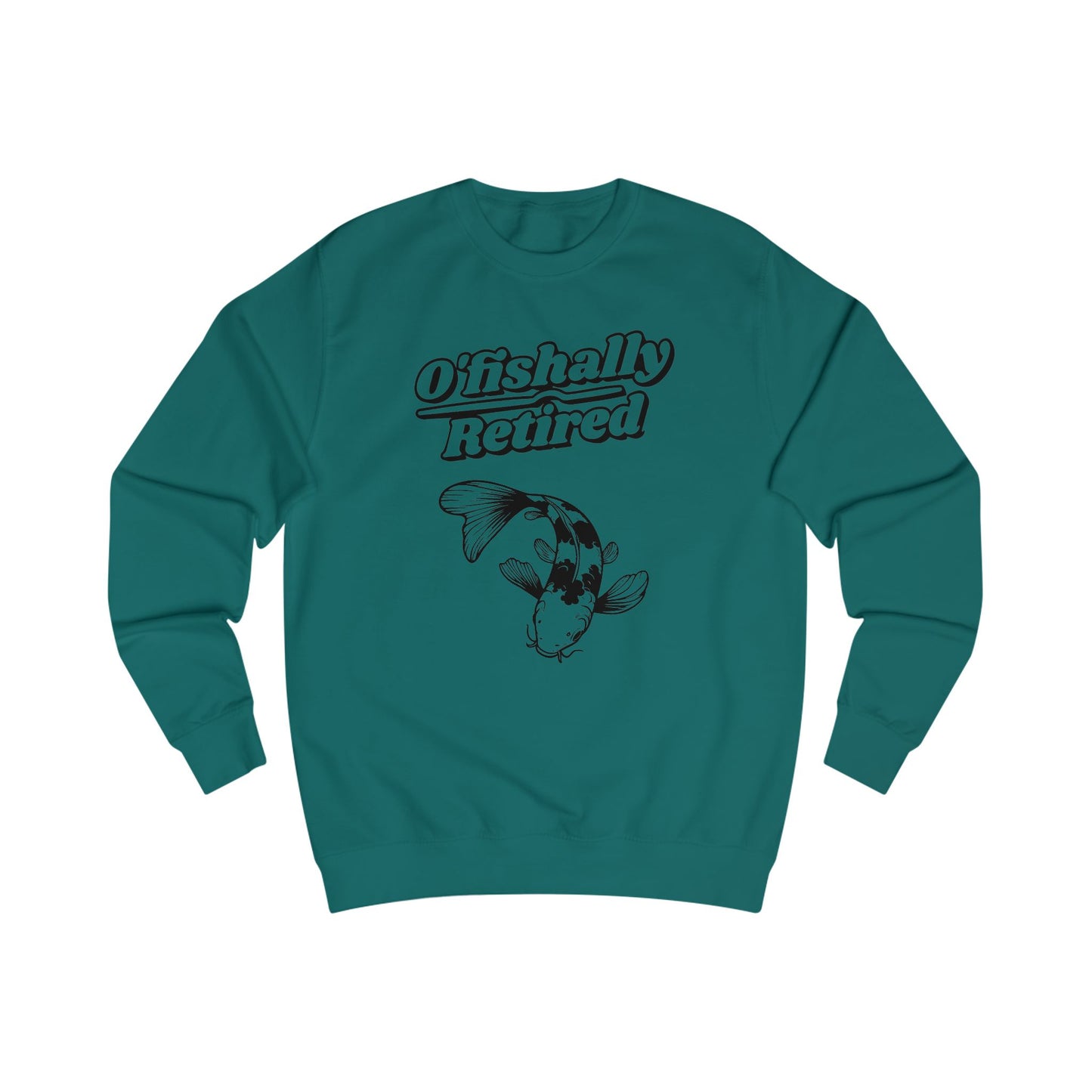 Men's 'O'fishally Retired' Crewneck Cotton Sweatshirt