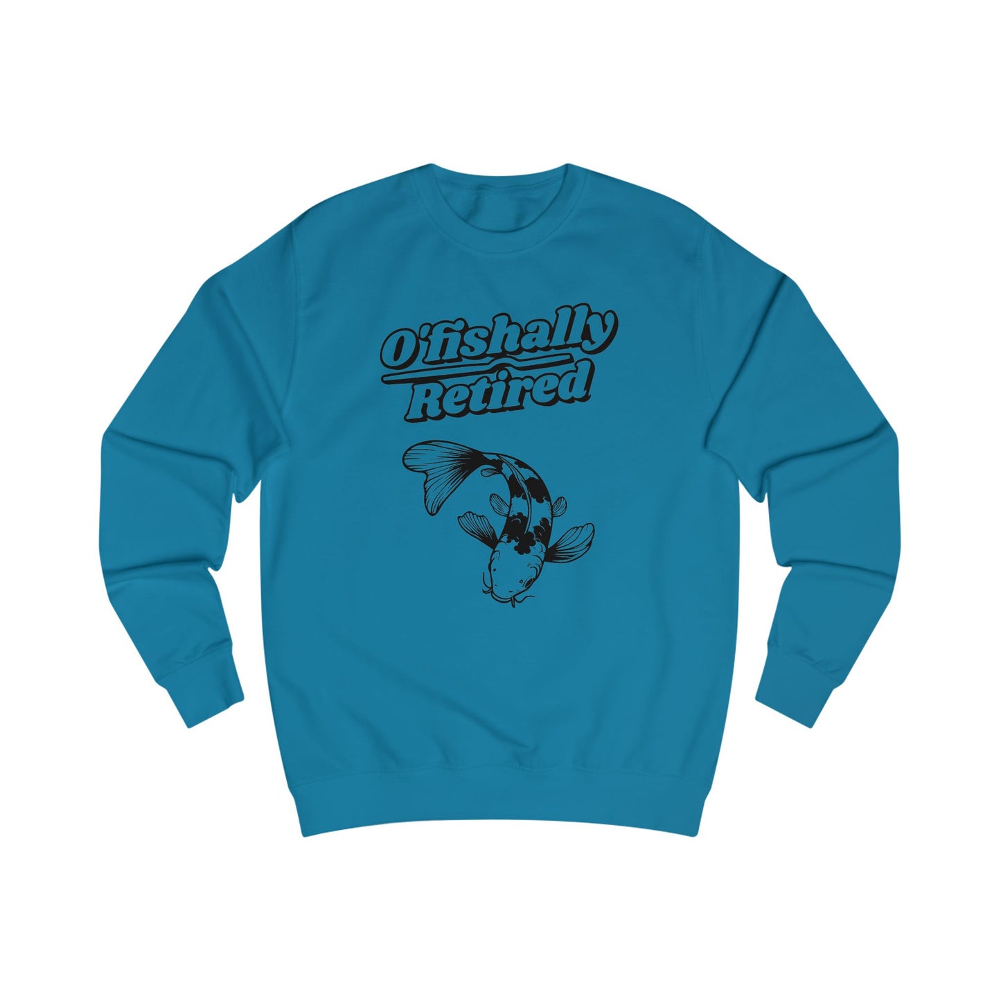 Men's 'O'fishally Retired' Crewneck Cotton Sweatshirt