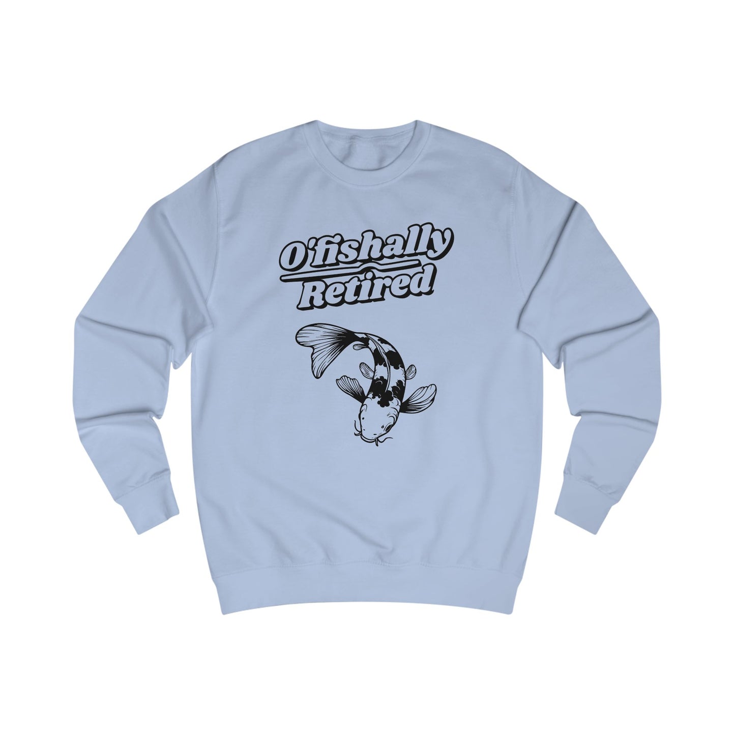 Men's 'O'fishally Retired' Crewneck Cotton Sweatshirt