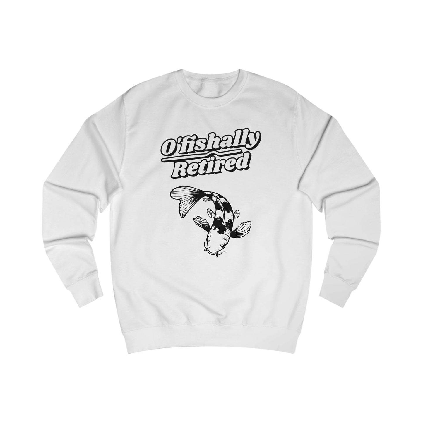Men's 'O'fishally Retired' Crewneck Cotton Sweatshirt