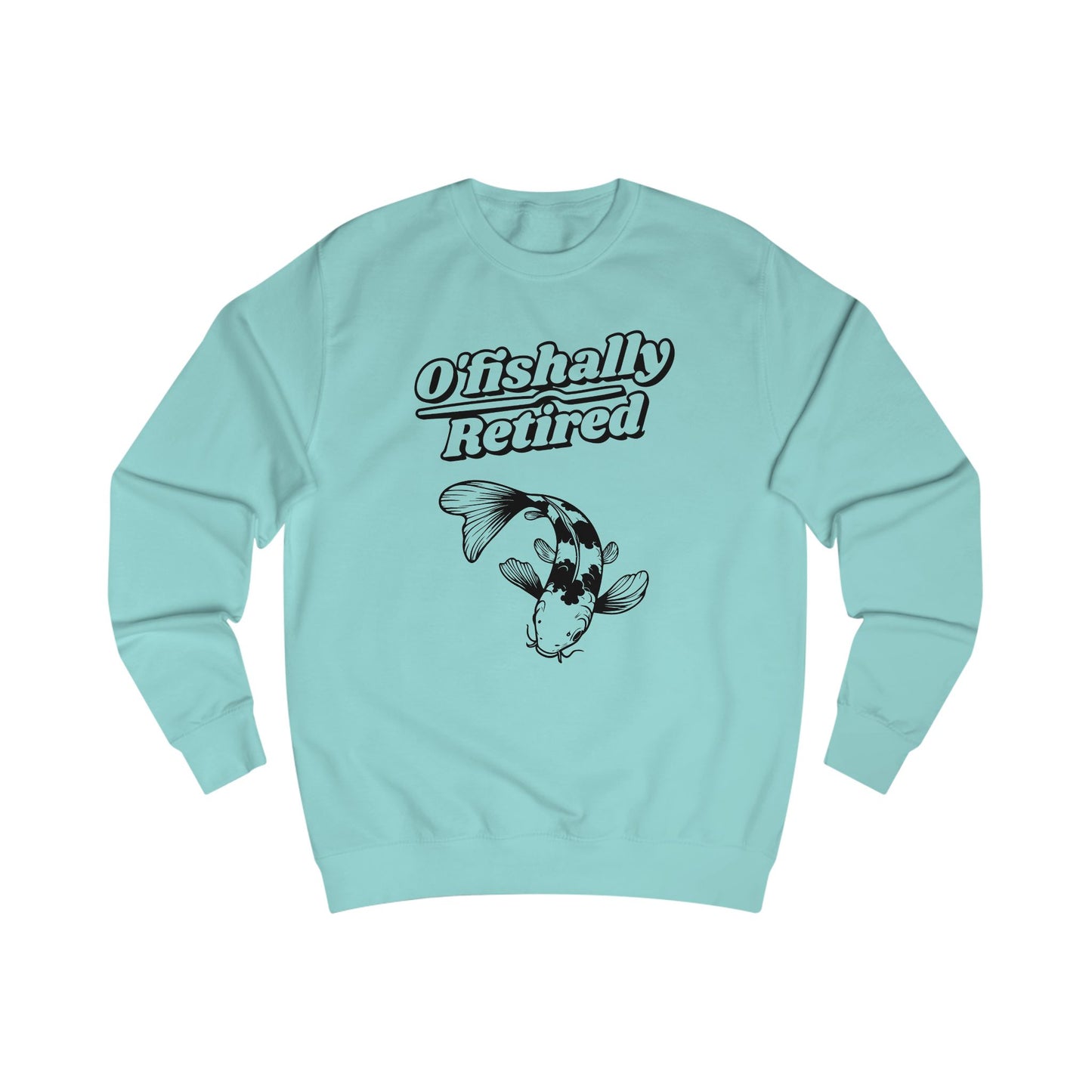 Men's 'O'fishally Retired' Crewneck Cotton Sweatshirt
