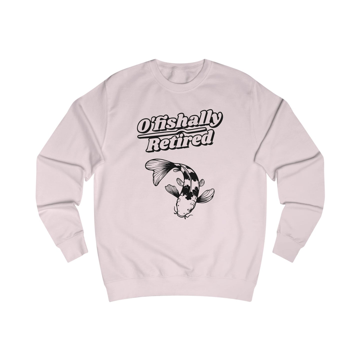 Men's 'O'fishally Retired' Crewneck Cotton Sweatshirt