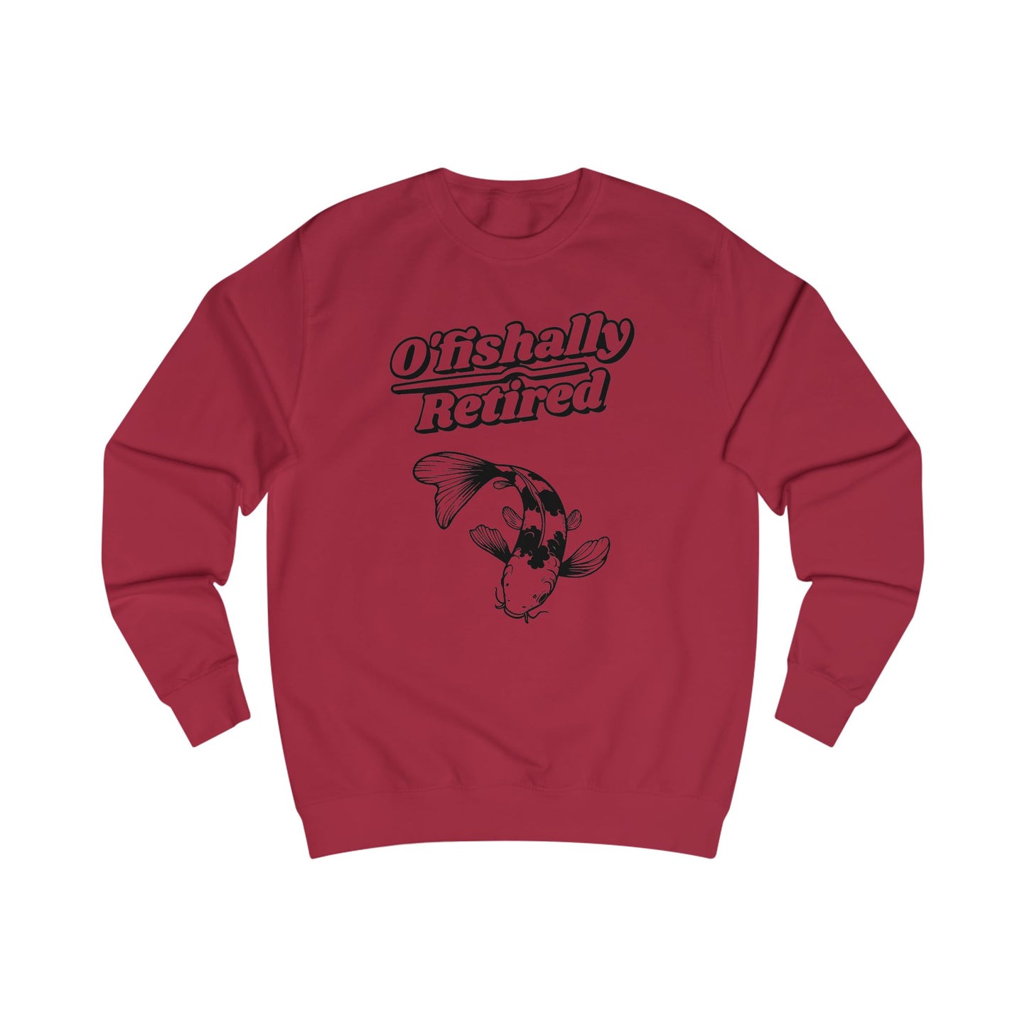 Men's 'O'fishally Retired' Crewneck Cotton Sweatshirt