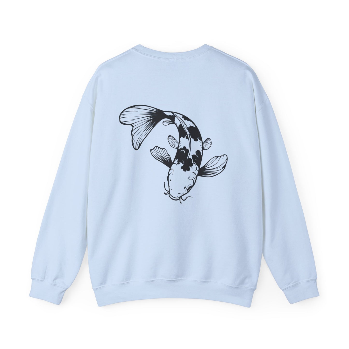 Koi Fish Sweatshirt - 'O'fishally Retired' Crewneck Cotton Sweatshirt