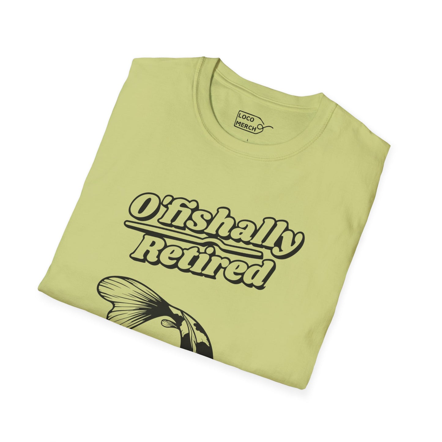 "O'Fishally Retired" Koi Fish Graphic Unisex Tee