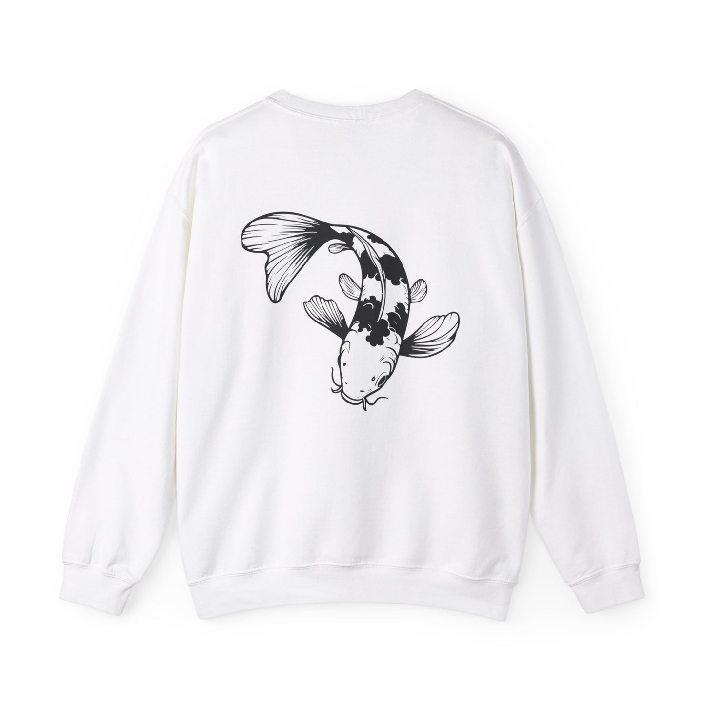 Koi Fish Sweatshirt - 'O'fishally Retired' Crewneck Cotton Sweatshirt