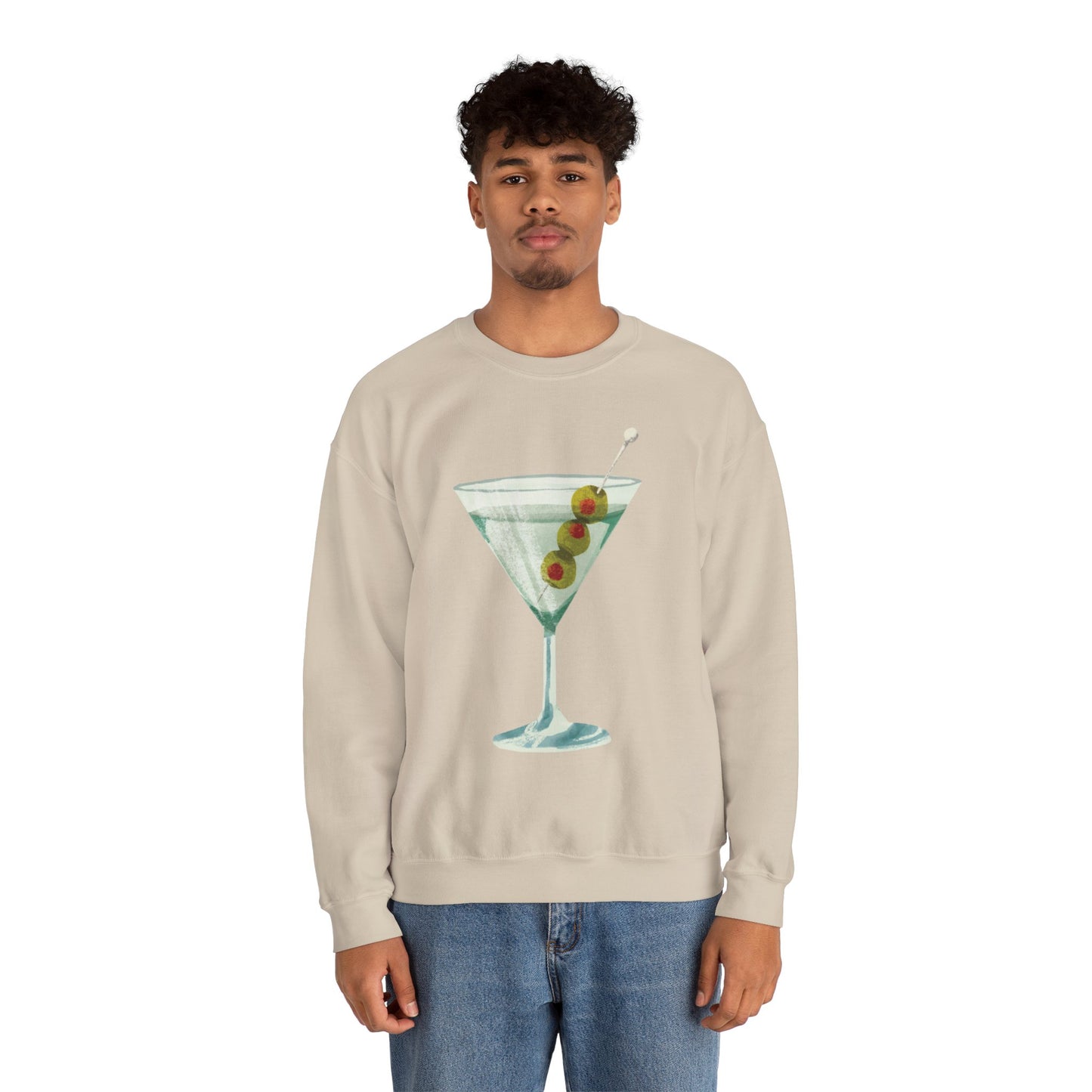 "Let's Get Dirty" Dirty Martini Graphic Crewneck Sweatshirt