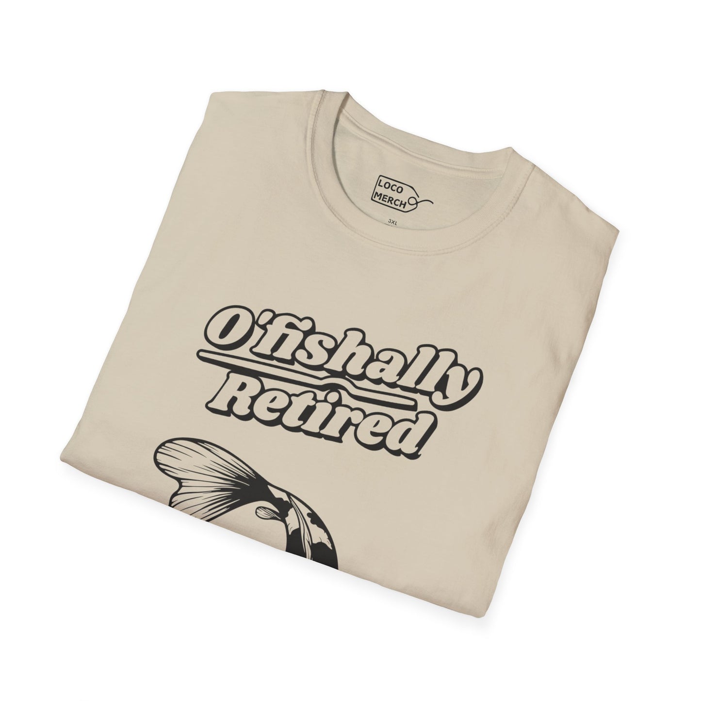 "O'Fishally Retired" Koi Fish Graphic Unisex Tee