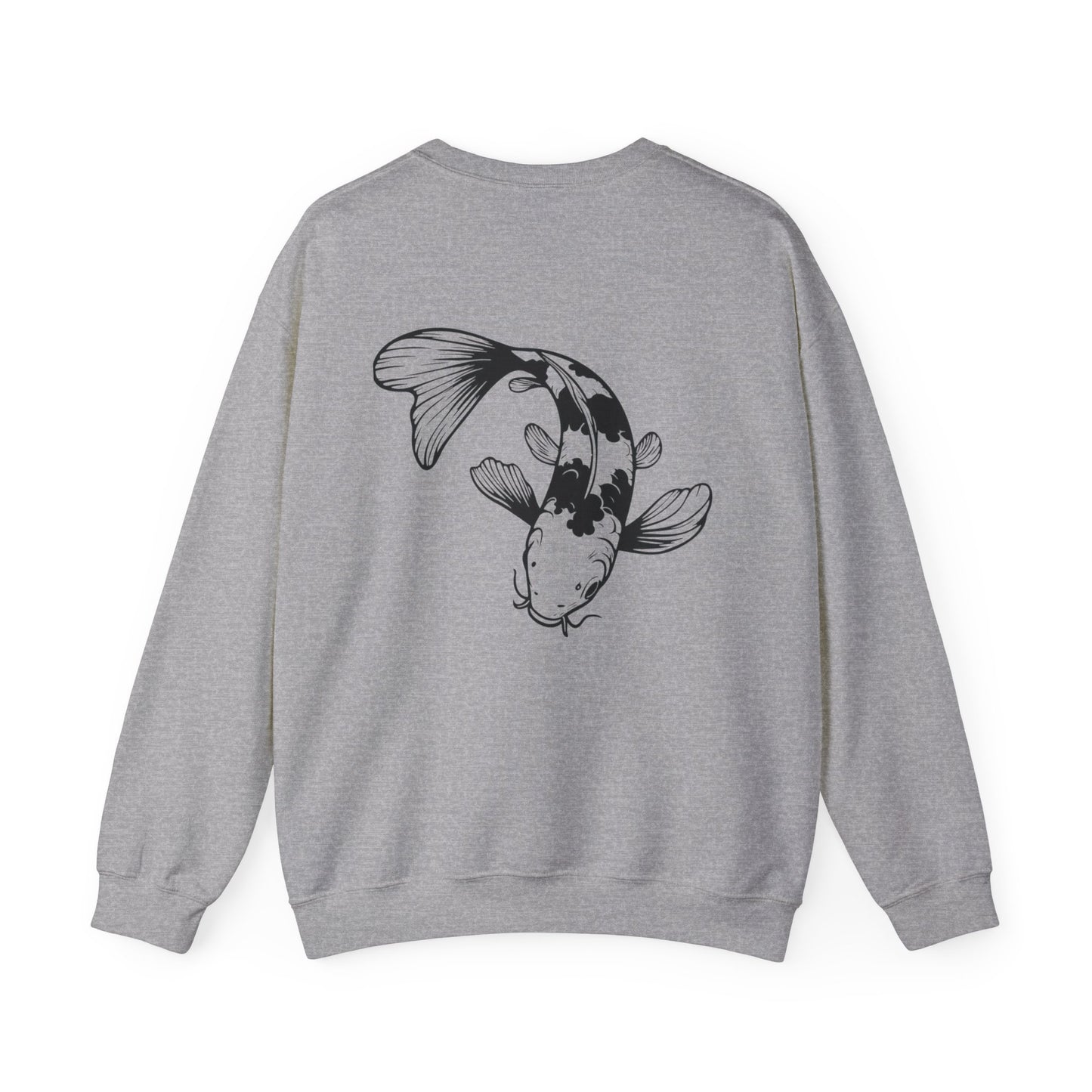 Koi Fish Sweatshirt - 'O'fishally Retired' Crewneck Cotton Sweatshirt