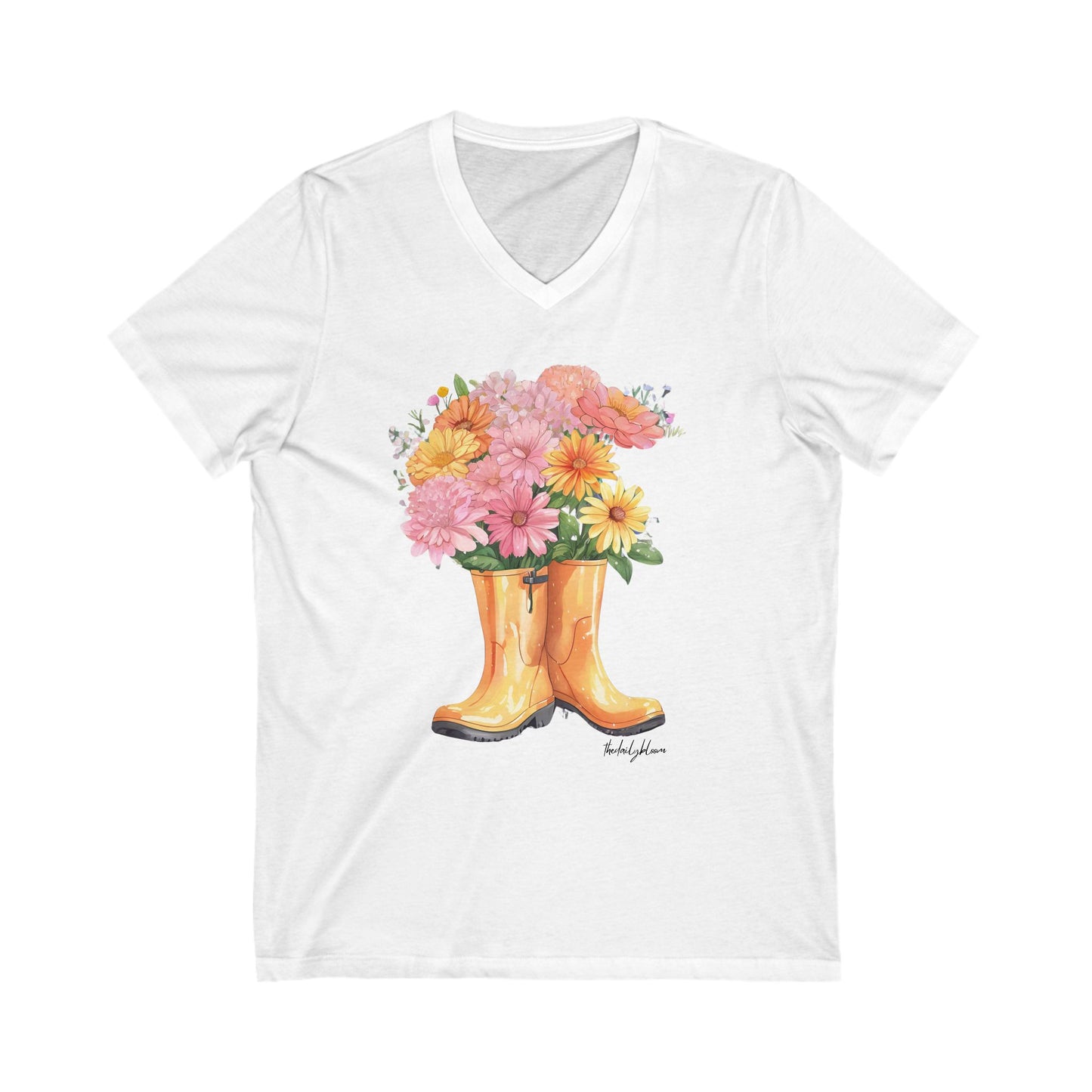 The Daily Bloom V-Neck Tee