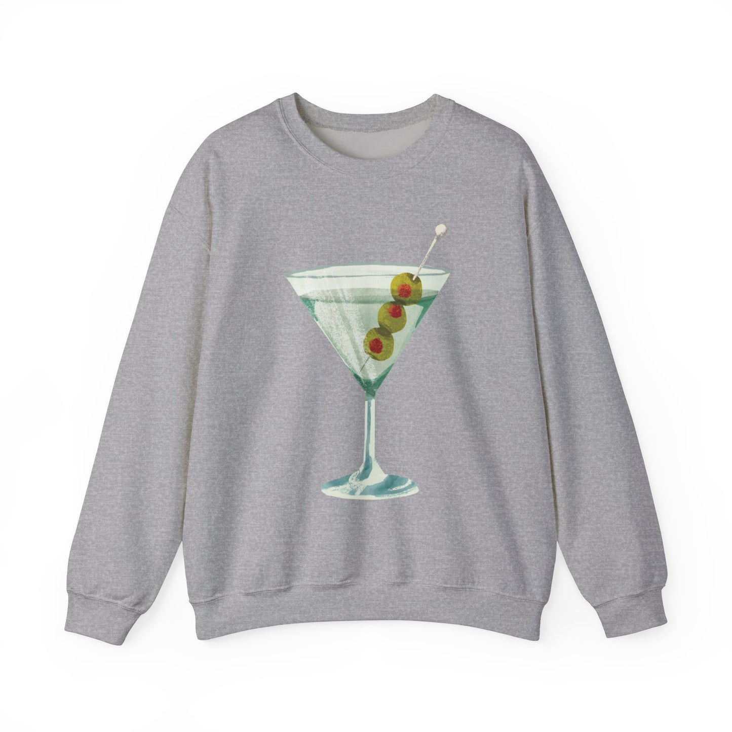 "Let's Get Dirty" Dirty Martini Graphic Crewneck Sweatshirt