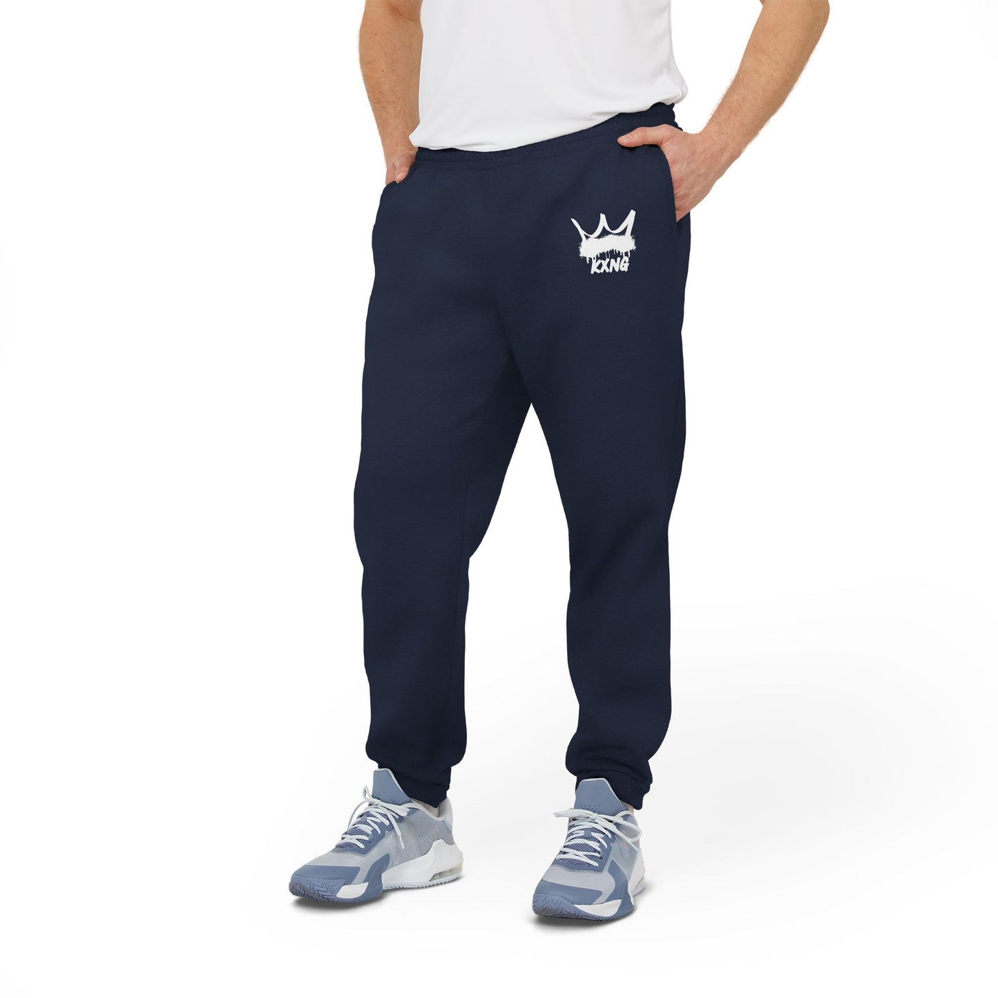 KXNG Fleece-Lined Adidas Joggers – Bold Faith, Ultimate Comfort