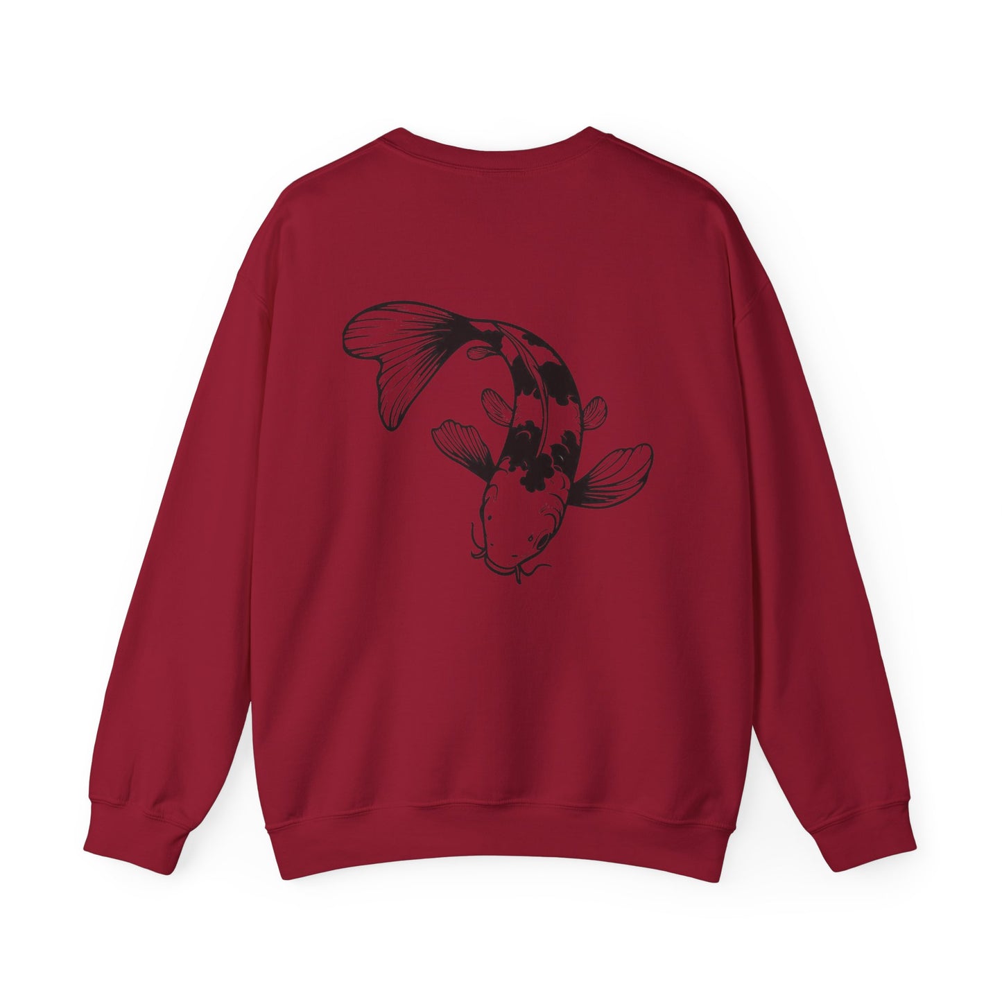 Koi Fish Sweatshirt - 'O'fishally Retired' Crewneck Cotton Sweatshirt