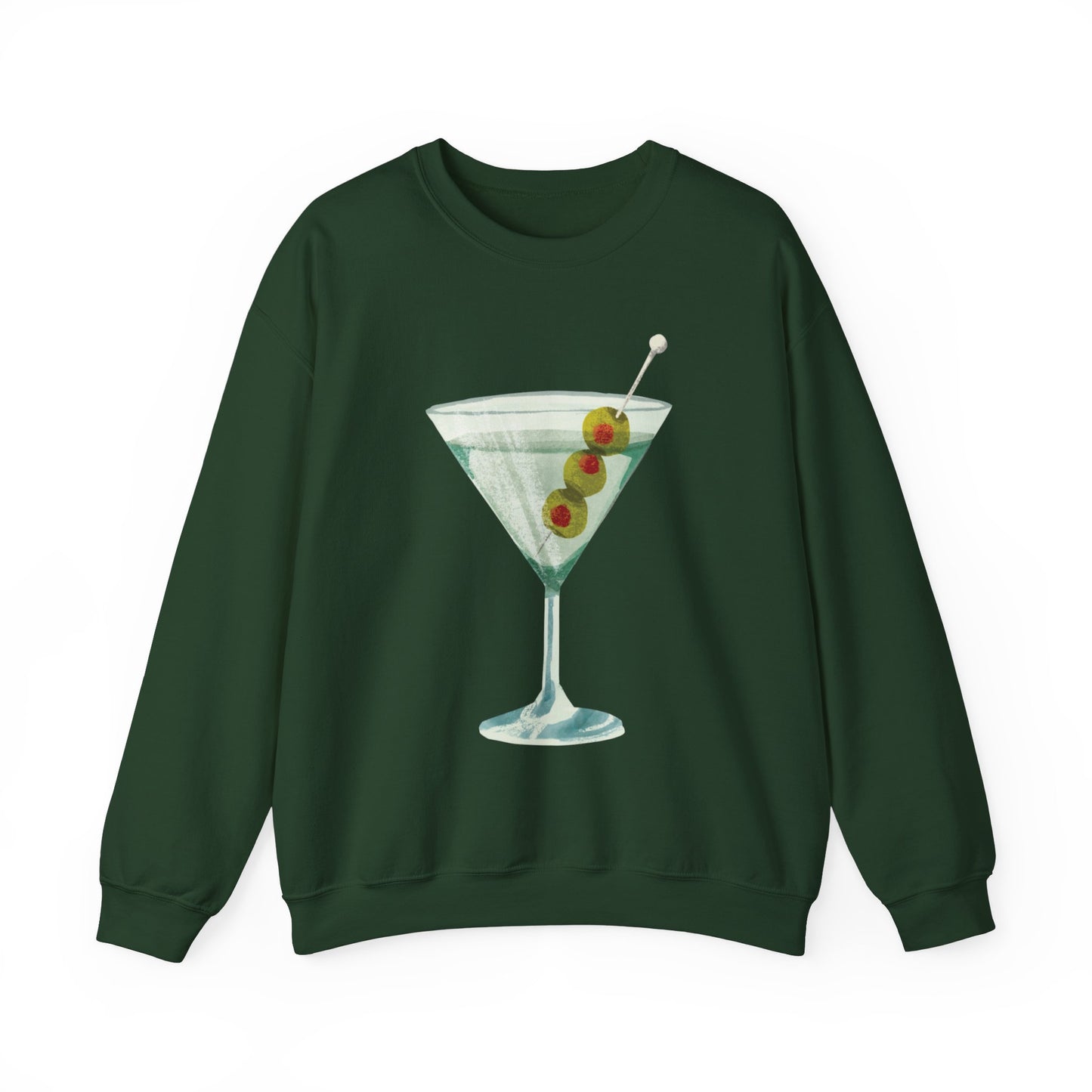 "Let's Get Dirty" Dirty Martini Graphic Crewneck Sweatshirt