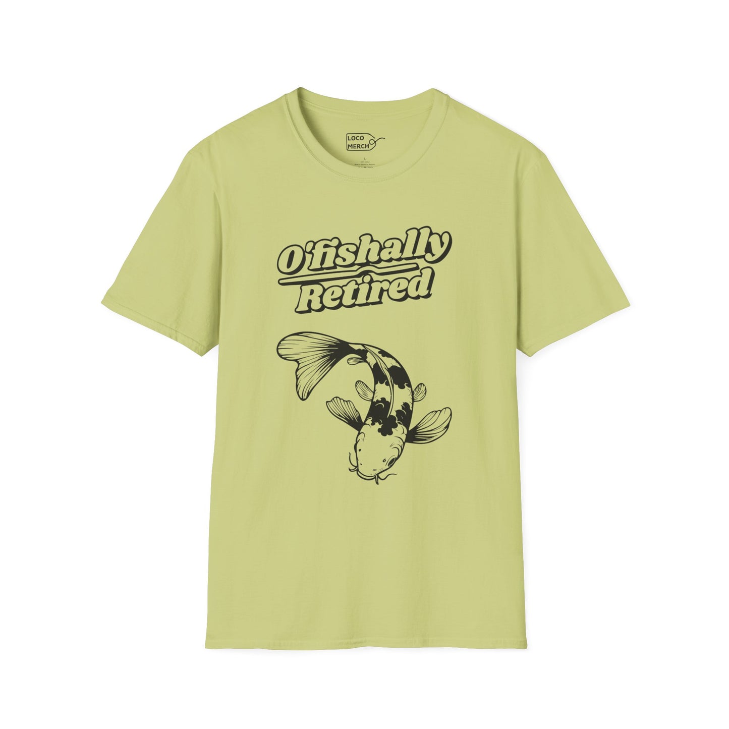 "O'Fishally Retired" Koi Fish Graphic Unisex Tee